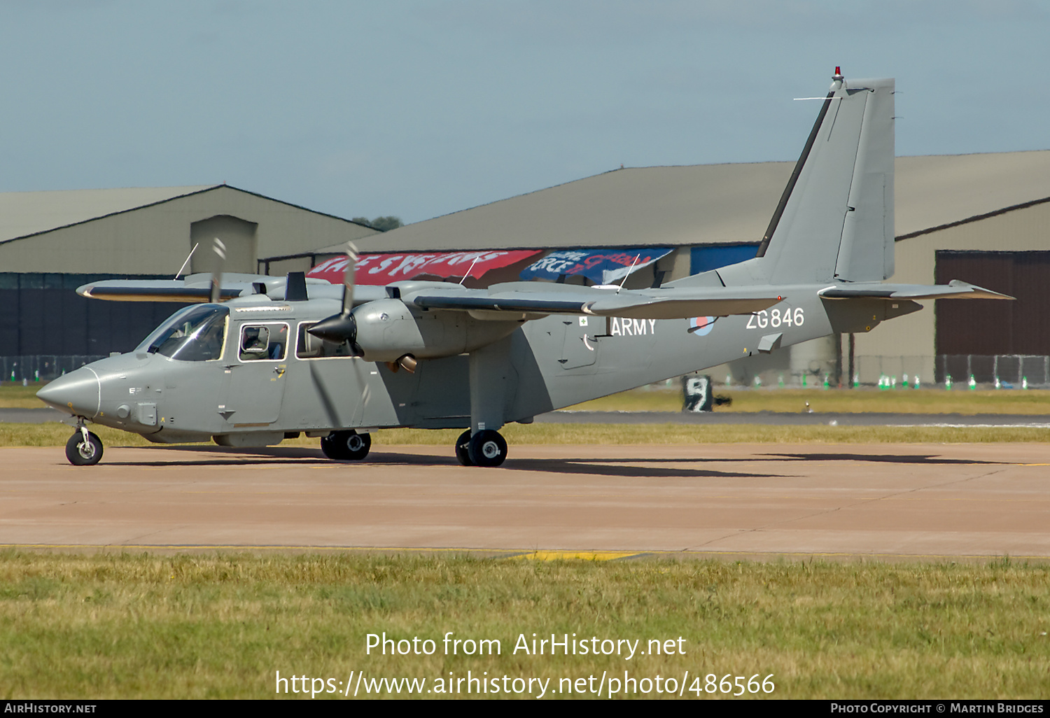 Aircraft Photo of ZG846 | Pilatus Britten-Norman BN-2T Islander AL1 | UK - Army | AirHistory.net #486566