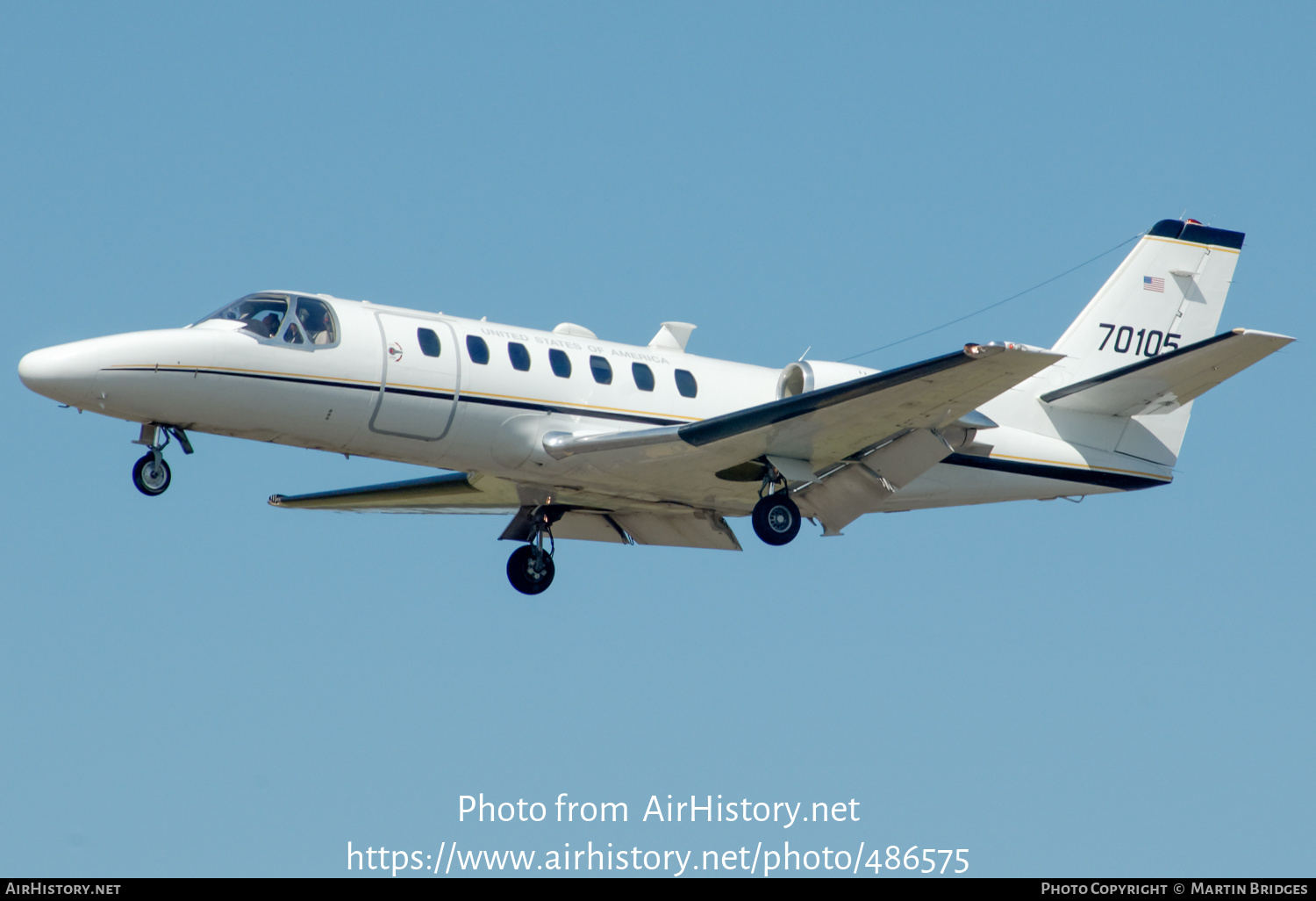 Aircraft Photo of 97-0105 / 70105 | Cessna UC-35A Citation Ultra (560) | USA - Army | AirHistory.net #486575