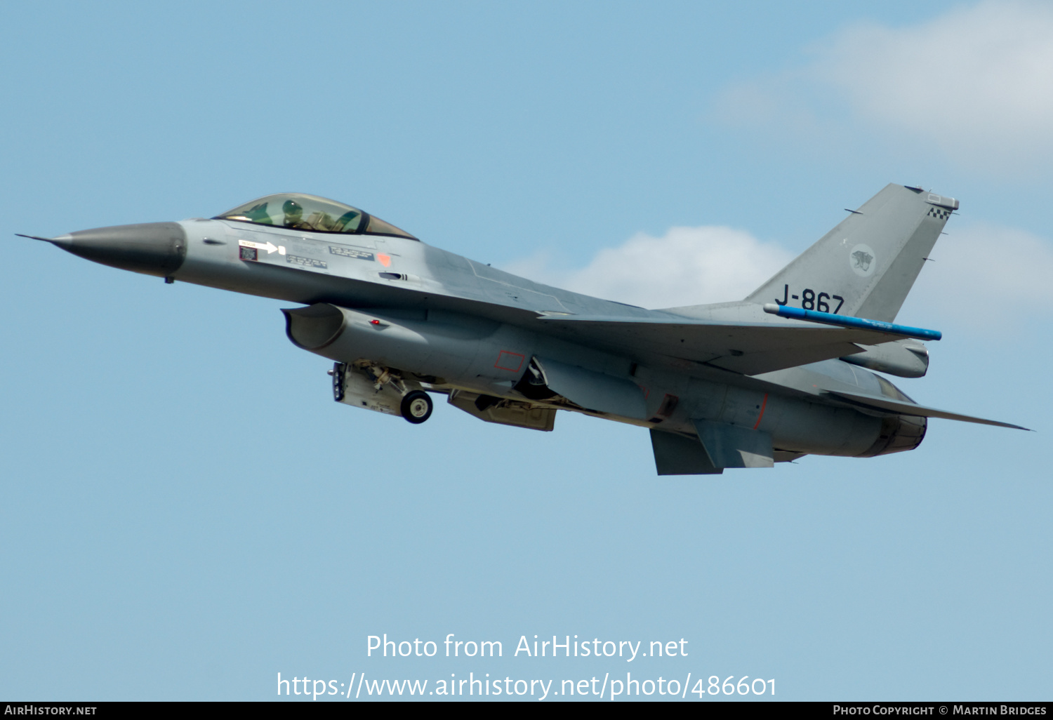 Aircraft Photo of J-867 | General Dynamics F-16AM Fighting Falcon | Netherlands - Air Force | AirHistory.net #486601