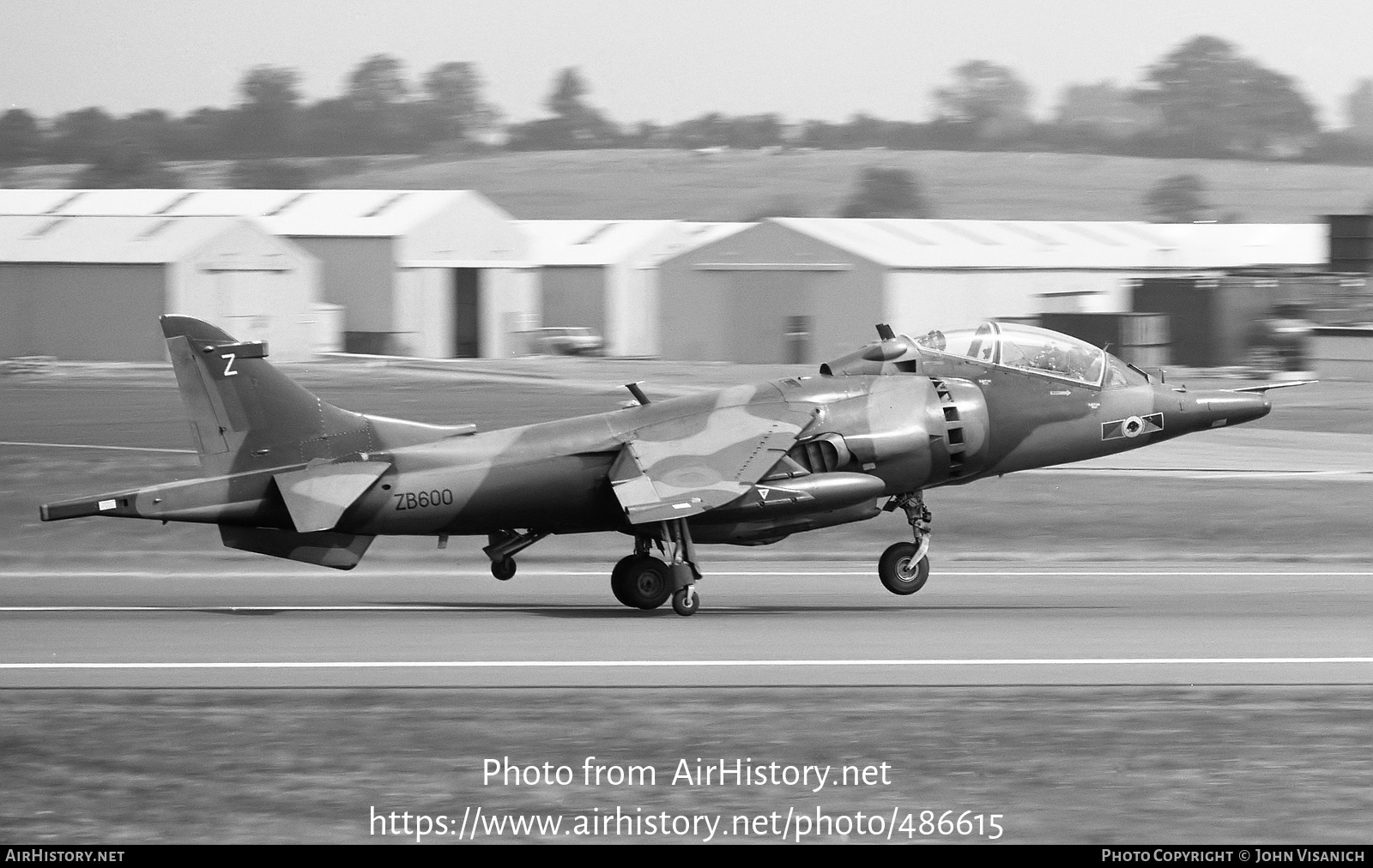 Aircraft Photo of ZB600 | Hawker Siddeley Harrier T4 | UK - Air Force | AirHistory.net #486615