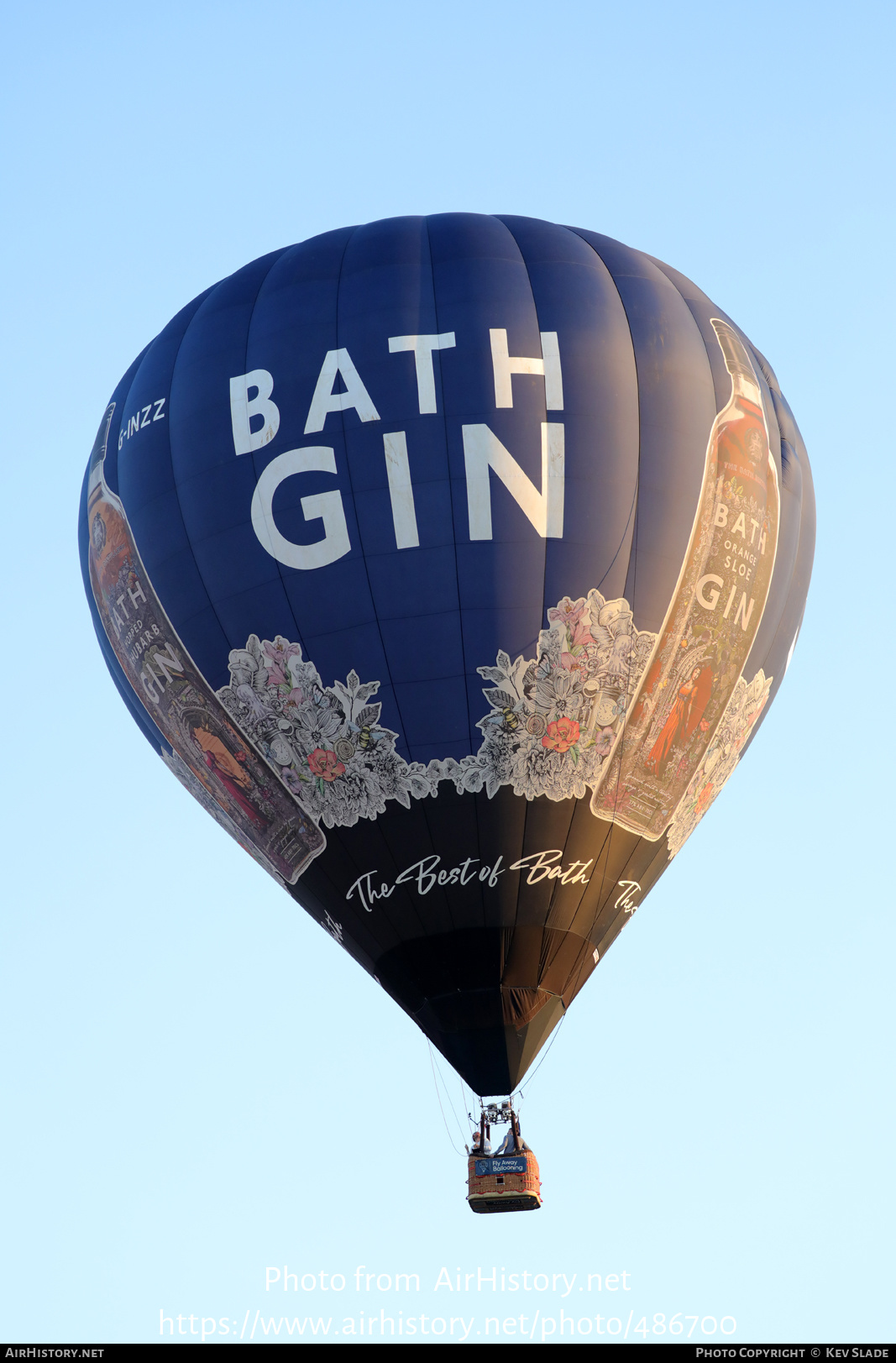 Aircraft Photo of G-INZZ | Cameron Z-105 | Bath Gin | AirHistory.net #486700