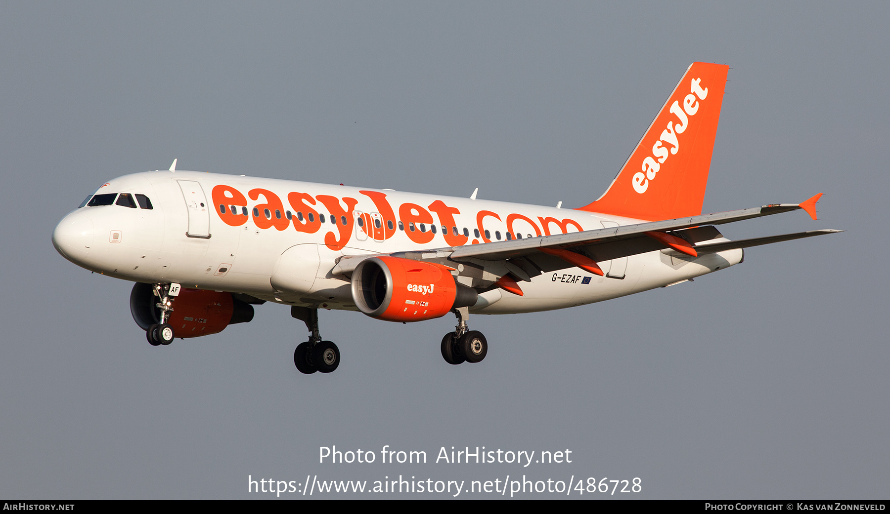 Aircraft Photo of G-EZAF | Airbus A319-111 | EasyJet | AirHistory.net #486728