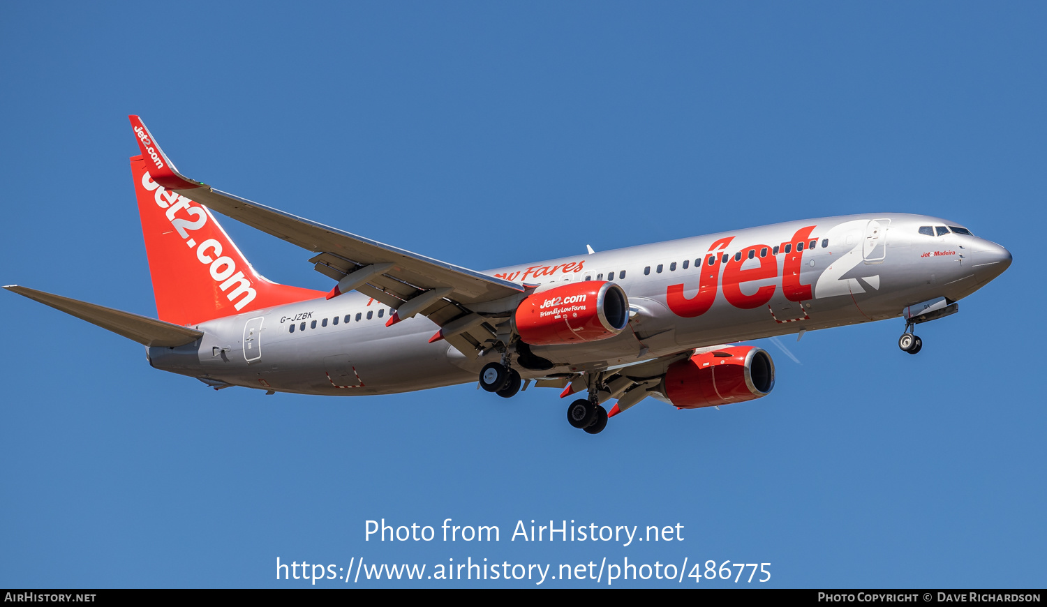 Aircraft Photo of G-JZBK | Boeing 737-800 | Jet2 | AirHistory.net #486775