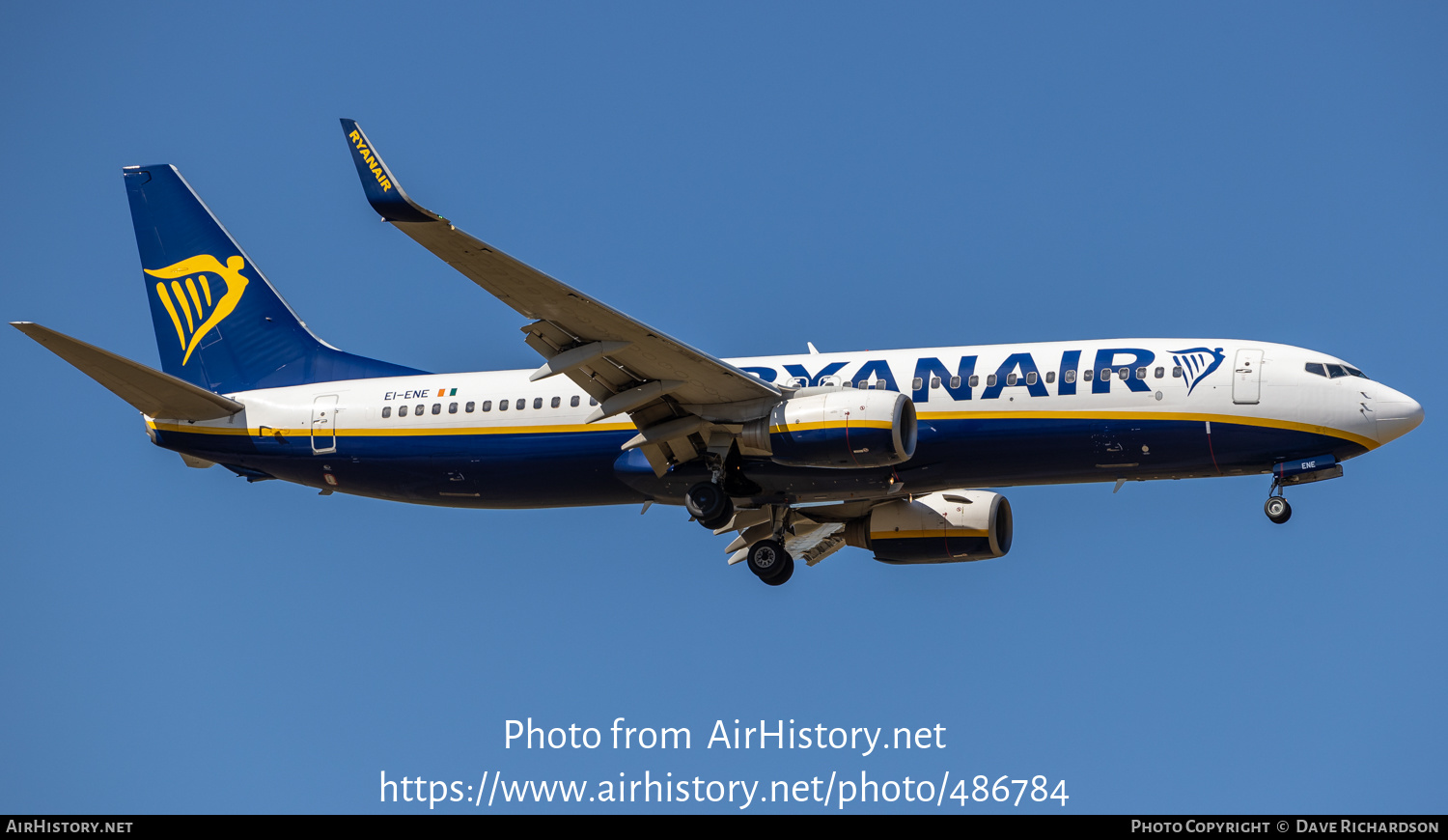 Aircraft Photo of EI-ENE | Boeing 737-8AS | Ryanair | AirHistory.net #486784