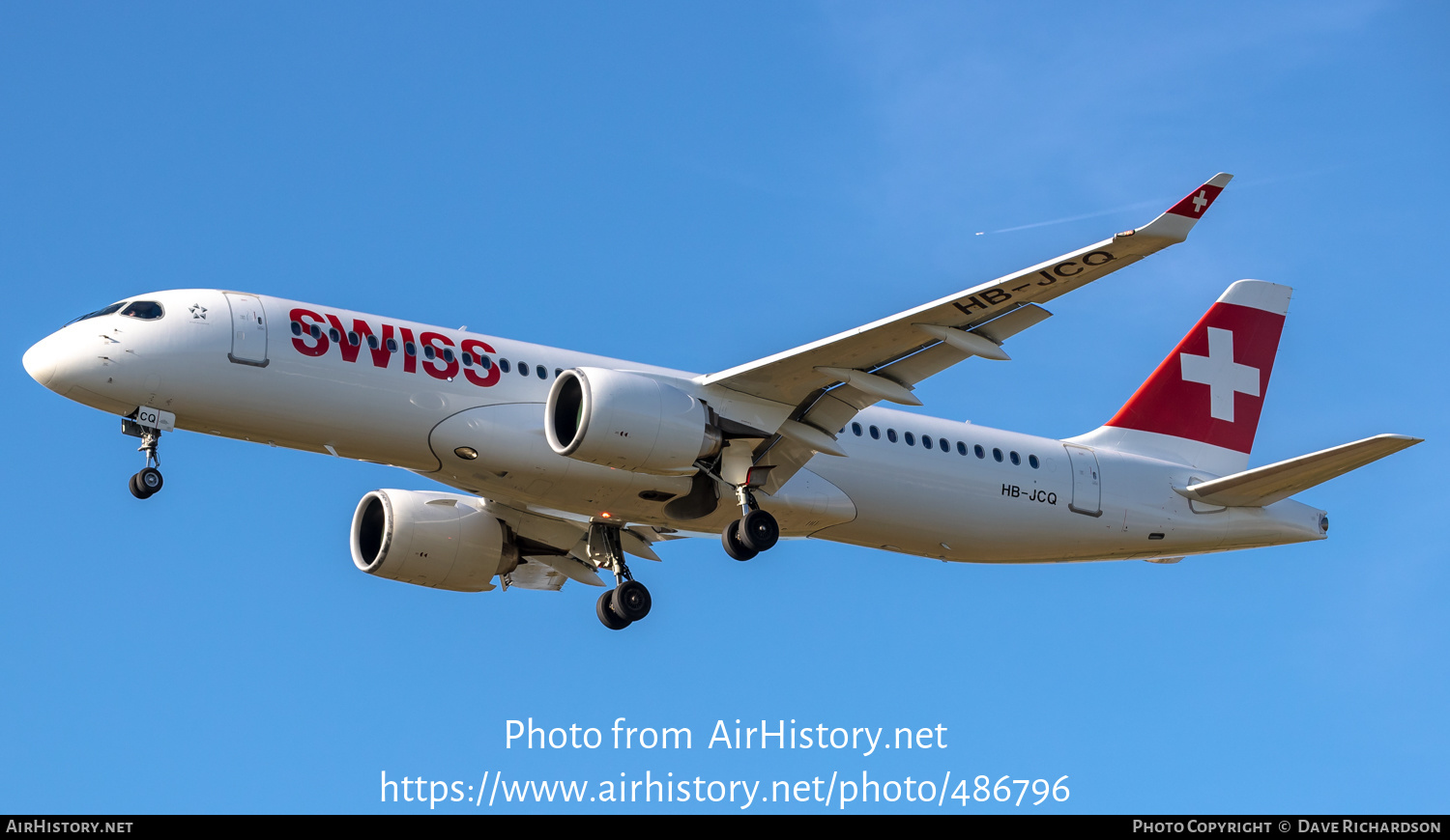 Aircraft Photo of HB-JCQ | Airbus A220-371 (BD-500-1A11) | Swiss International Air Lines | AirHistory.net #486796