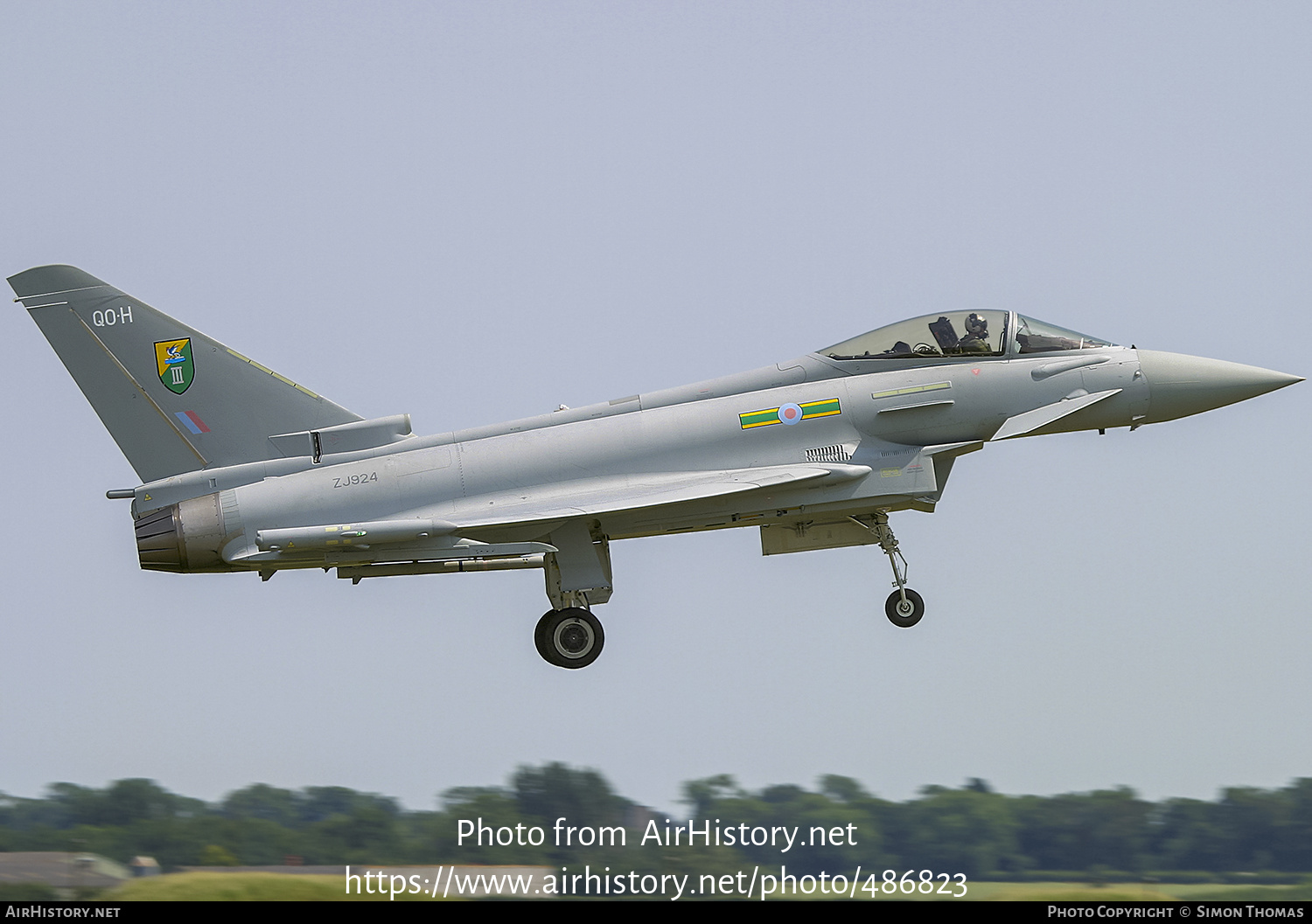 Aircraft Photo of ZJ924 | Eurofighter EF-2000 Typhoon F2 | UK - Air Force | AirHistory.net #486823