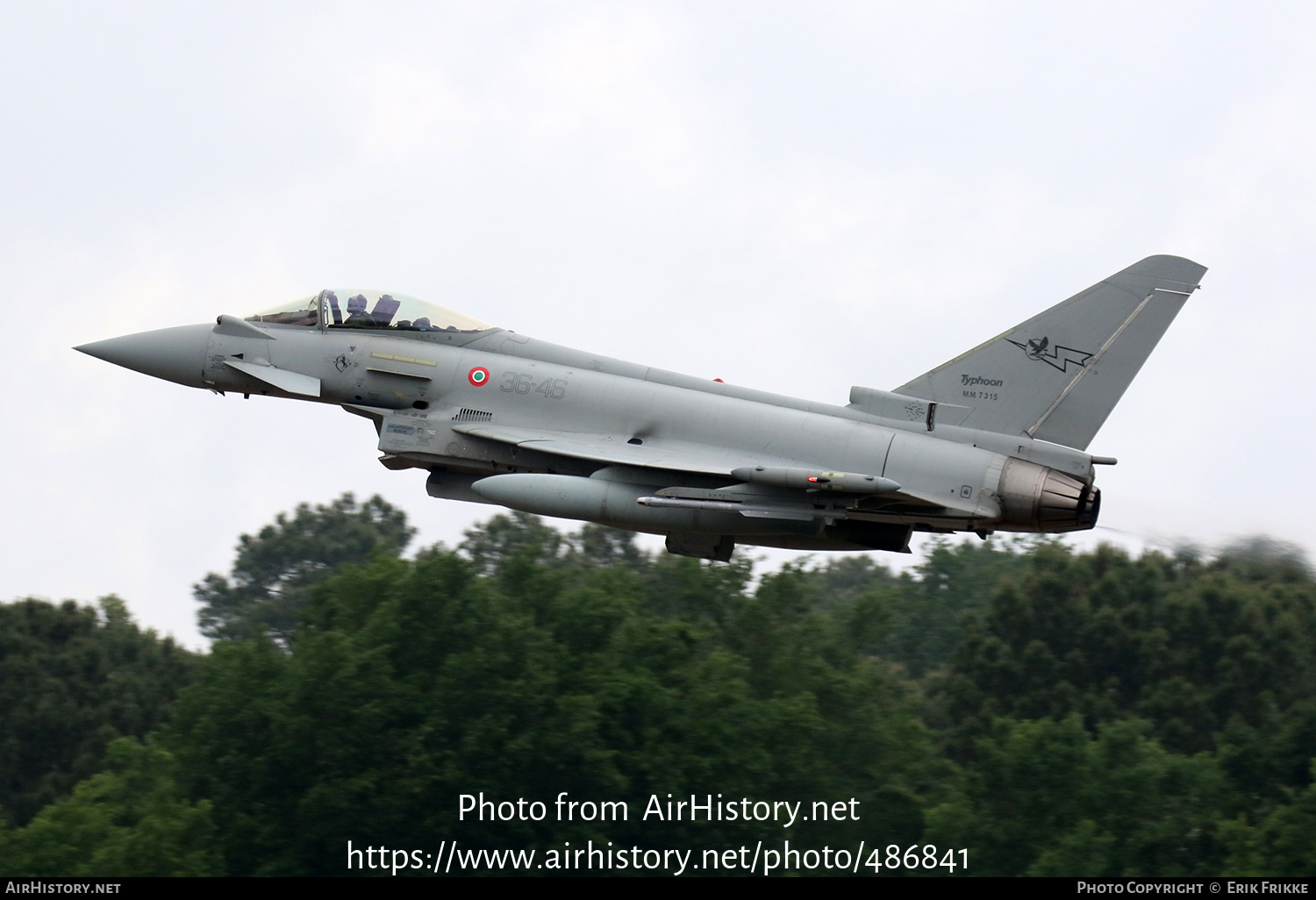 Aircraft Photo of MM7315 | Eurofighter F-2000A Typhoon | Italy - Air Force | AirHistory.net #486841