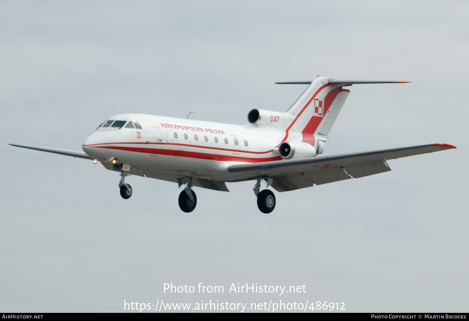 Aircraft Photo of 047 | Yakovlev Yak-40 | Poland - Air Force | AirHistory.net #486912