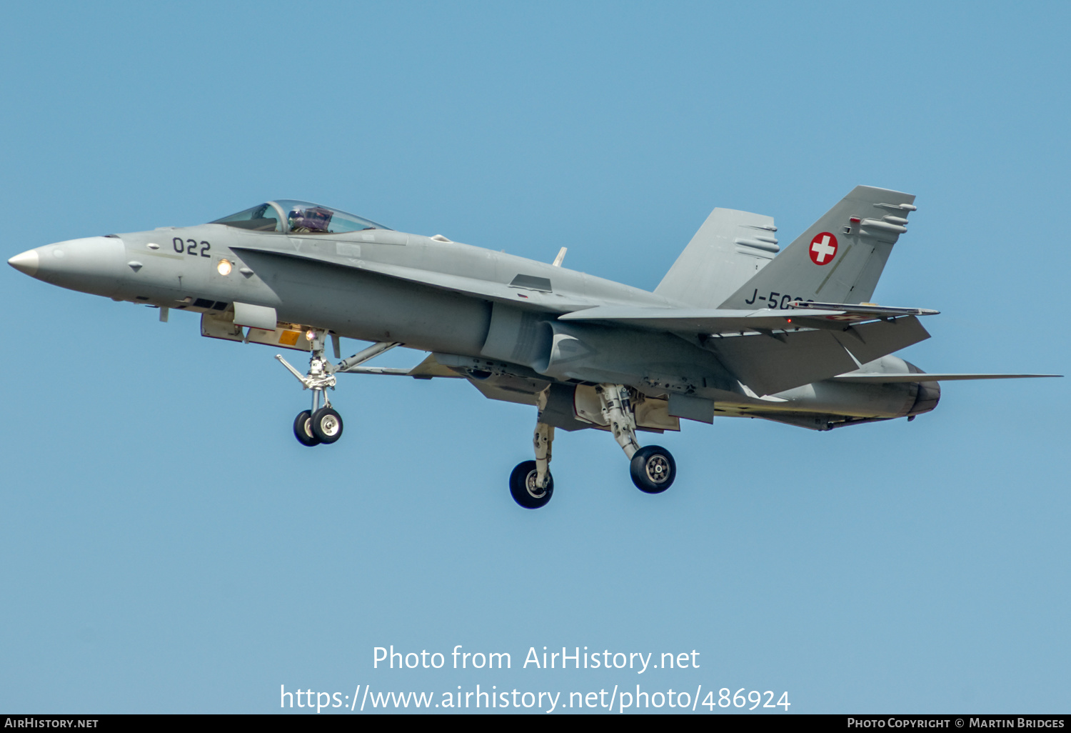 Aircraft Photo of J-5022 | McDonnell Douglas F/A-18C Hornet | Switzerland - Air Force | AirHistory.net #486924