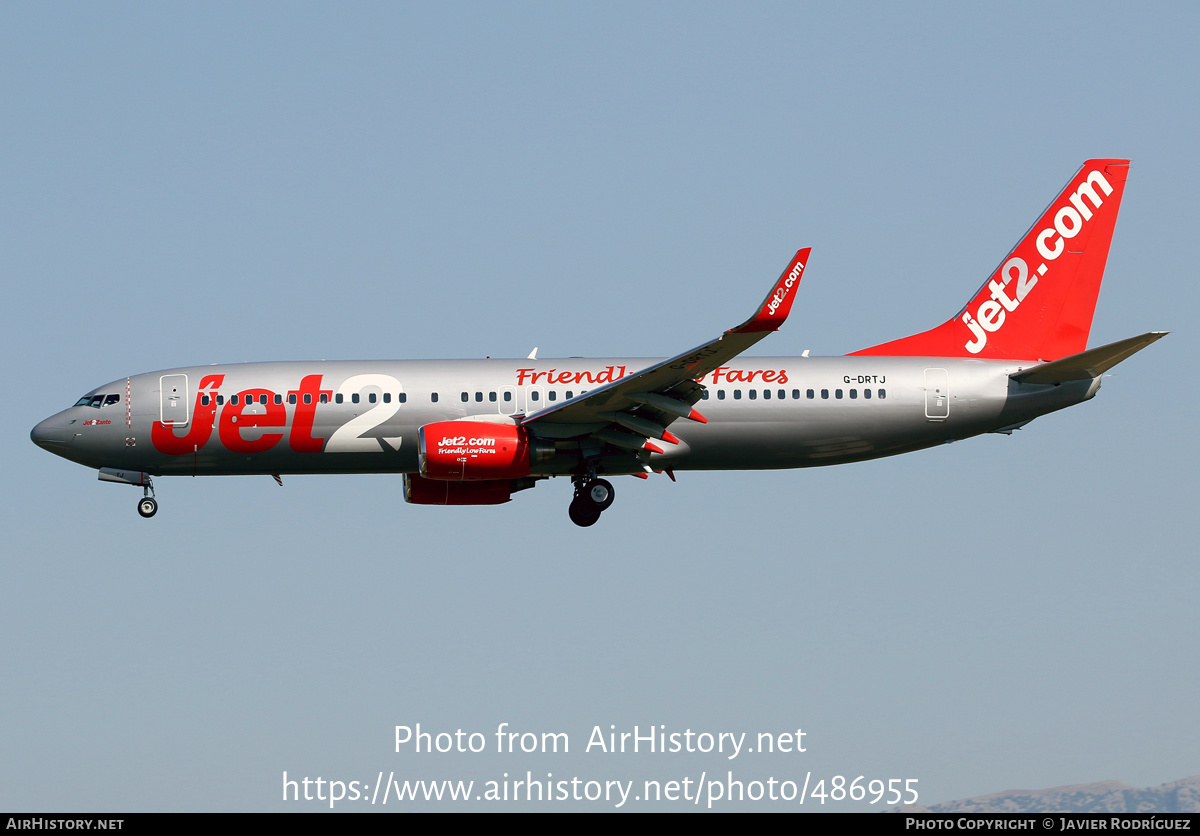 Aircraft Photo of G-DRTJ | Boeing 737-86N | Jet2 | AirHistory.net #486955