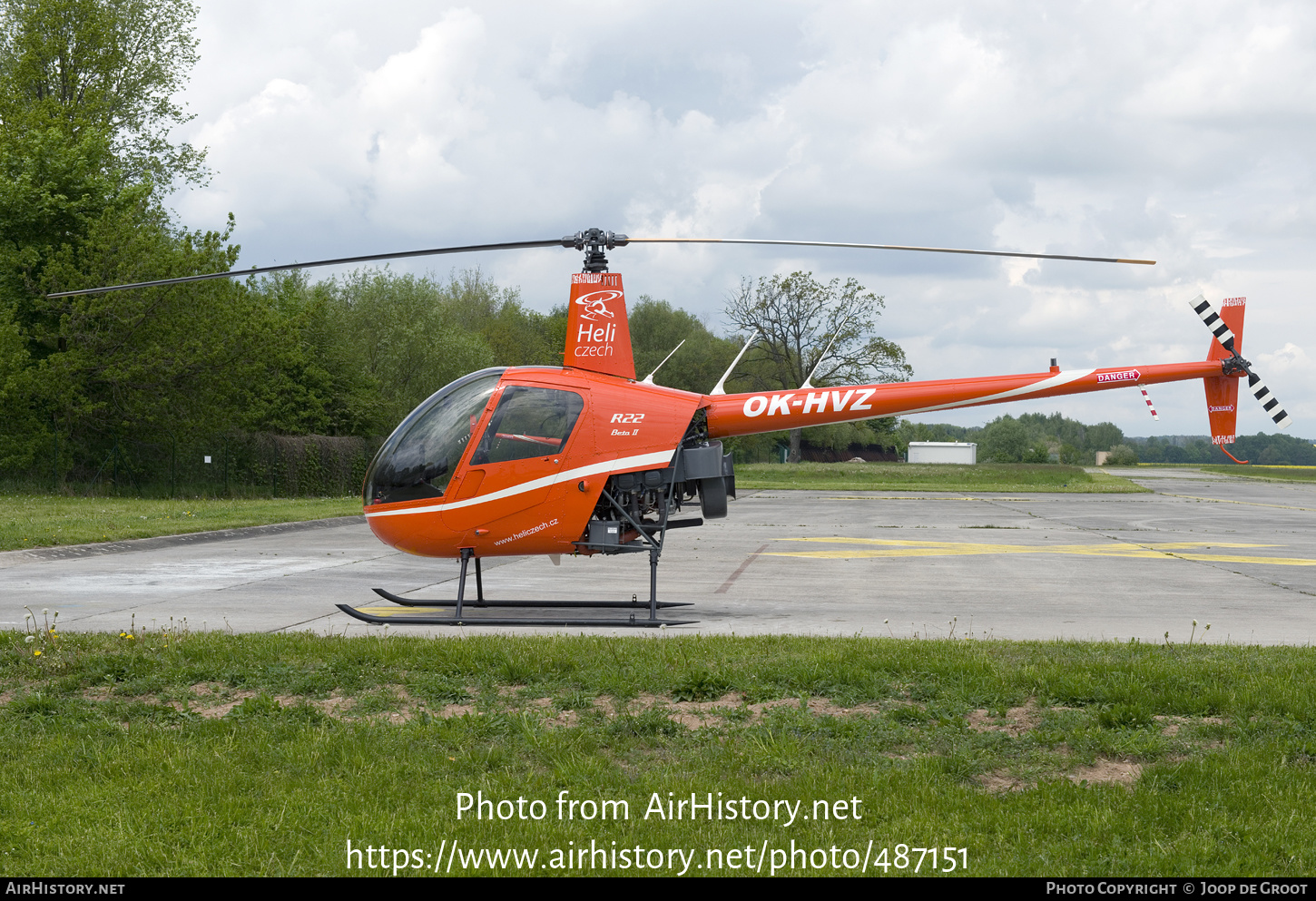 Aircraft Photo of OK-HVZ | Robinson R-22 Beta II | Heli Czech | AirHistory.net #487151