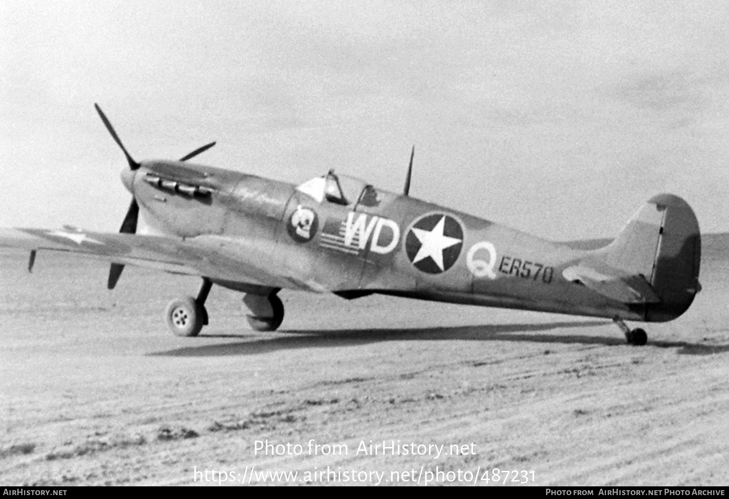 Aircraft Photo of ER570 | Supermarine 349 Spitfire Vb/Trop | USA - Air Force | AirHistory.net #487231