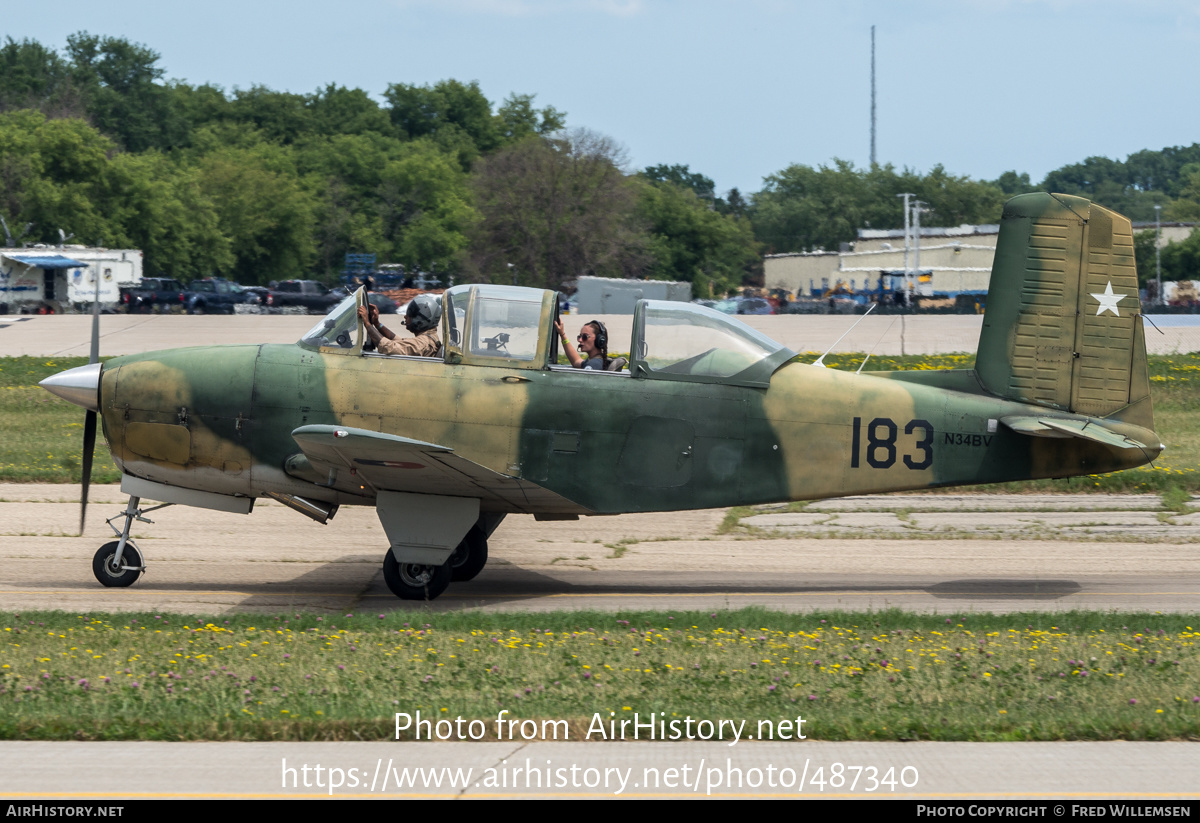 Aircraft Photo of N34BV / 183 | Beech T-34A Mentor | Chile - Air Force | AirHistory.net #487340