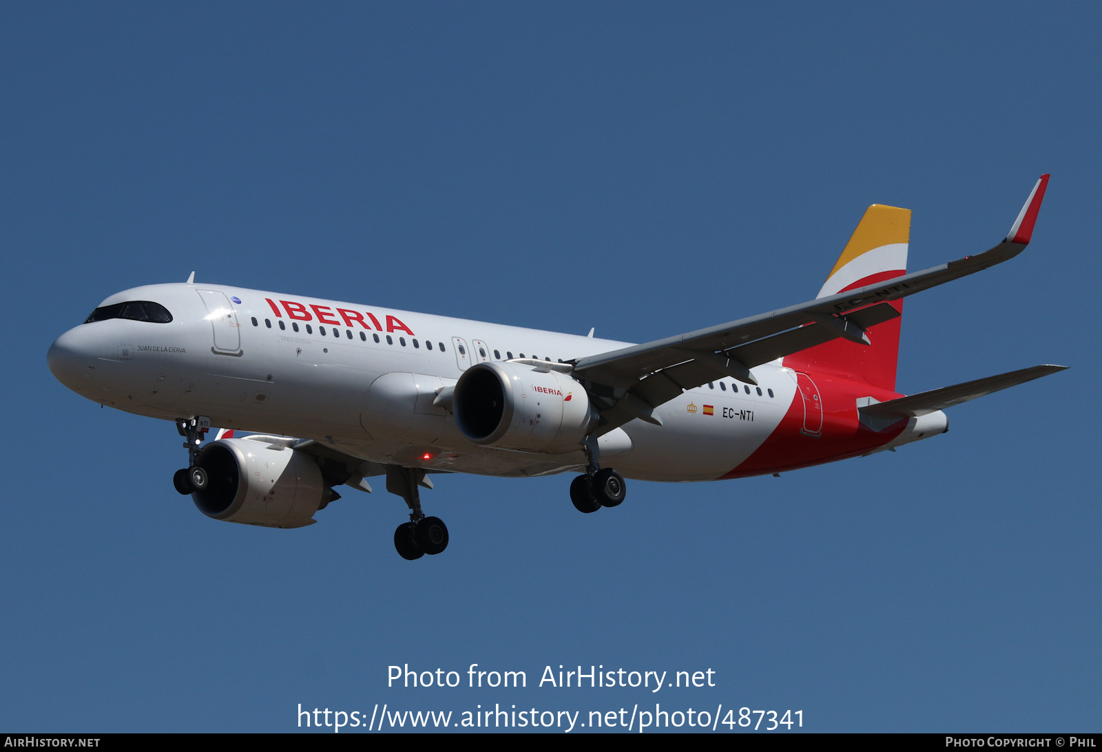 Aircraft Photo of EC-NTI | Airbus A320-251N | Iberia | AirHistory.net #487341