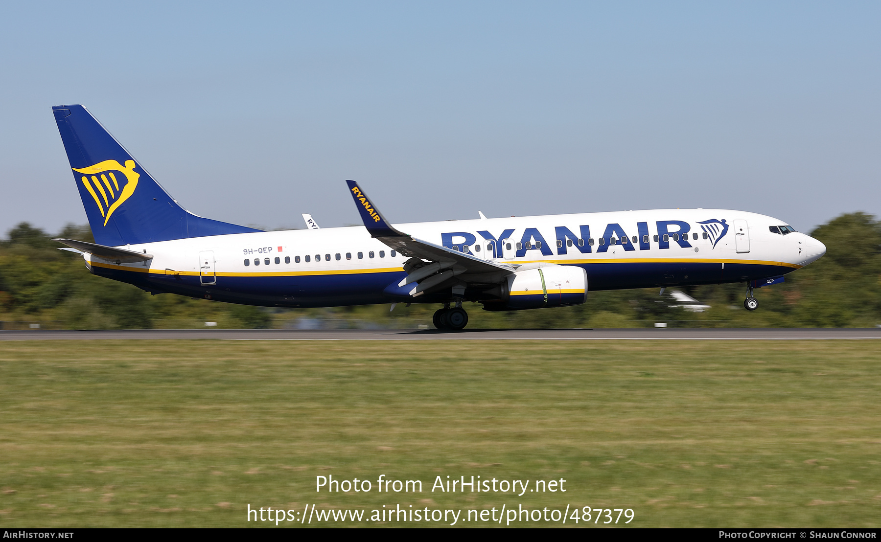 Aircraft Photo of 9H-QEP | Boeing 737-800 | Ryanair | AirHistory.net #487379