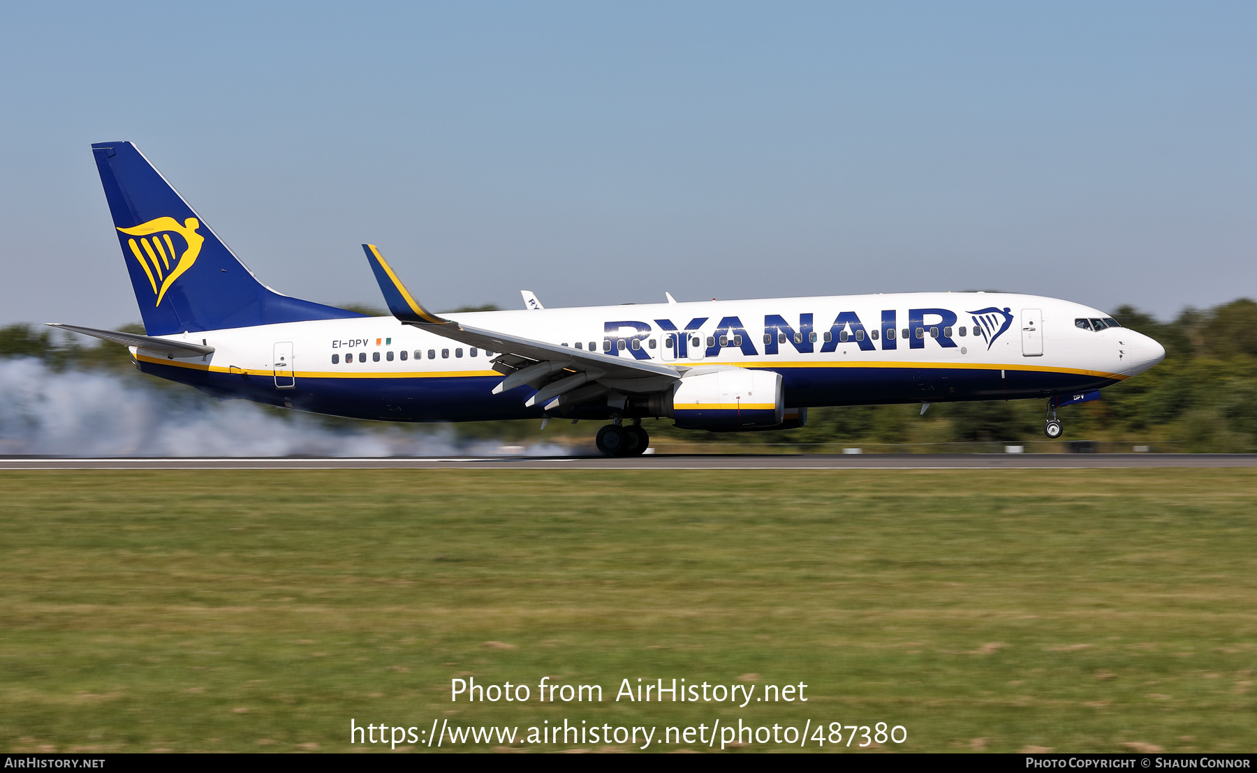 Aircraft Photo of EI-DPV | Boeing 737-8AS | Ryanair | AirHistory.net #487380