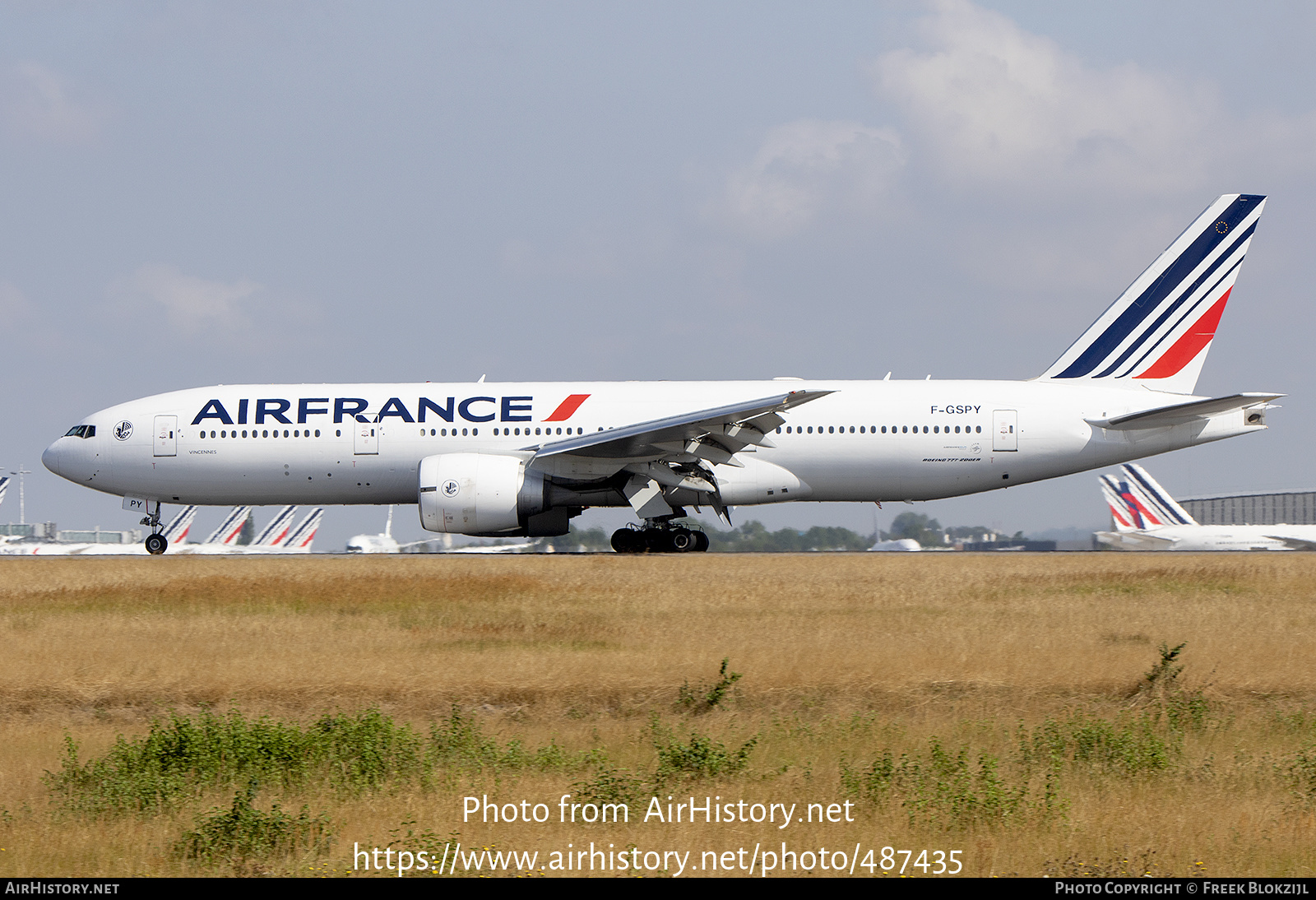 Aircraft Photo of F-GSPY | Boeing 777-228/ER | Air France | AirHistory.net #487435