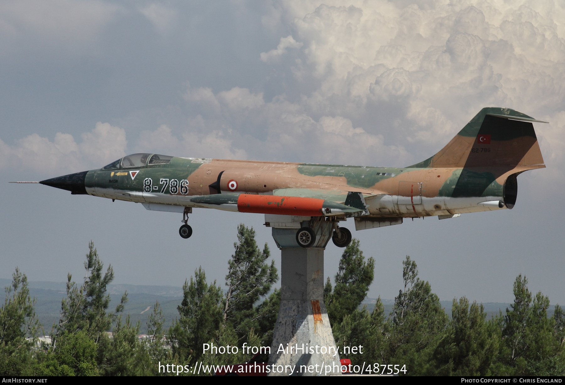 Aircraft Photo of 62-786 | Canadair CF-104 Starfighter | Turkey - Air Force | AirHistory.net #487554