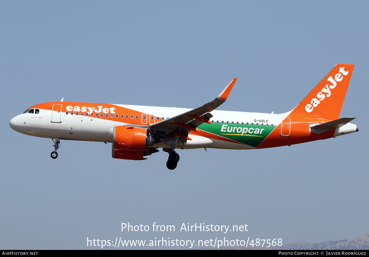 Aircraft Photo of G-UZLF | Airbus A320-251N | EasyJet | AirHistory.net #487568