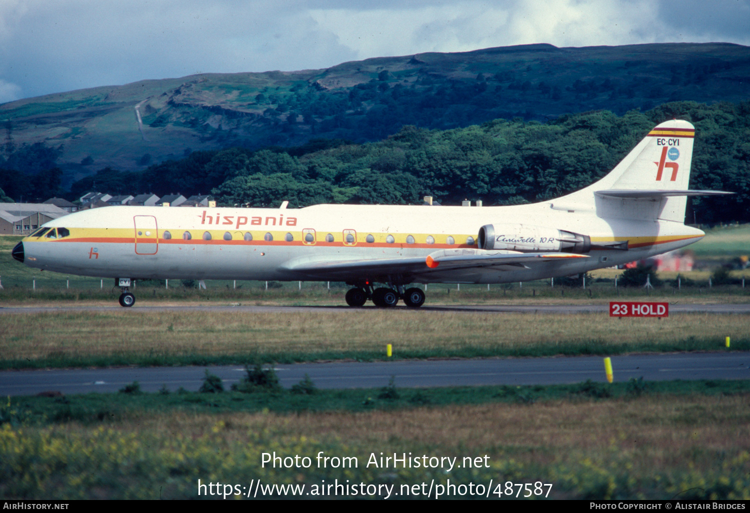 Aircraft Photo of EC-CYI | Sud SE-210 Caravelle 10B1R | Hispania Líneas Aéreas | AirHistory.net #487587