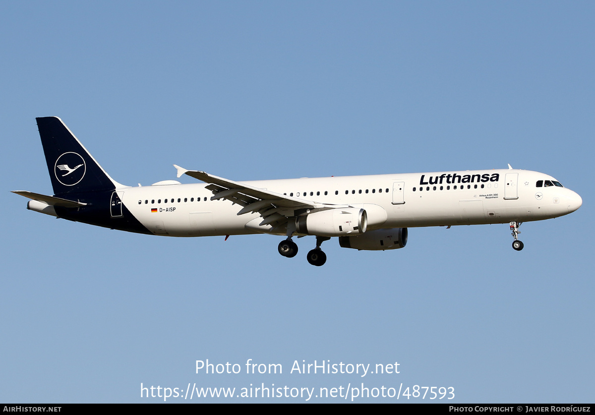 Aircraft Photo of D-AISP | Airbus A321-231 | Lufthansa | AirHistory.net #487593