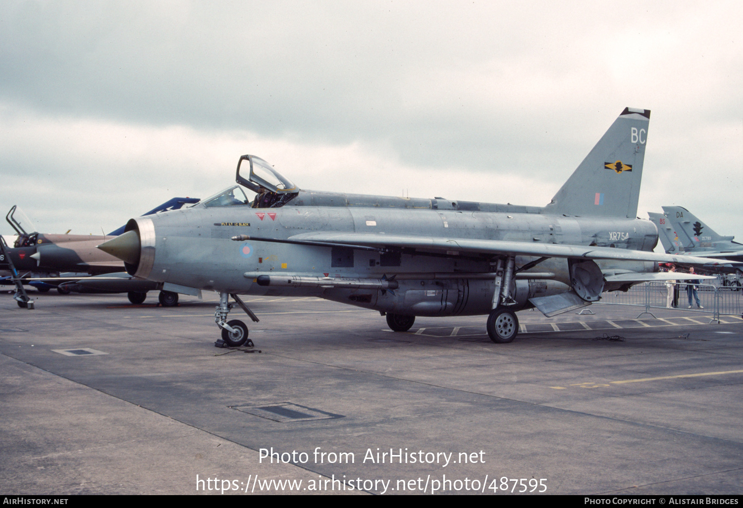 Aircraft Photo of XR754 | English Electric Lightning F6 | UK - Air Force | AirHistory.net #487595