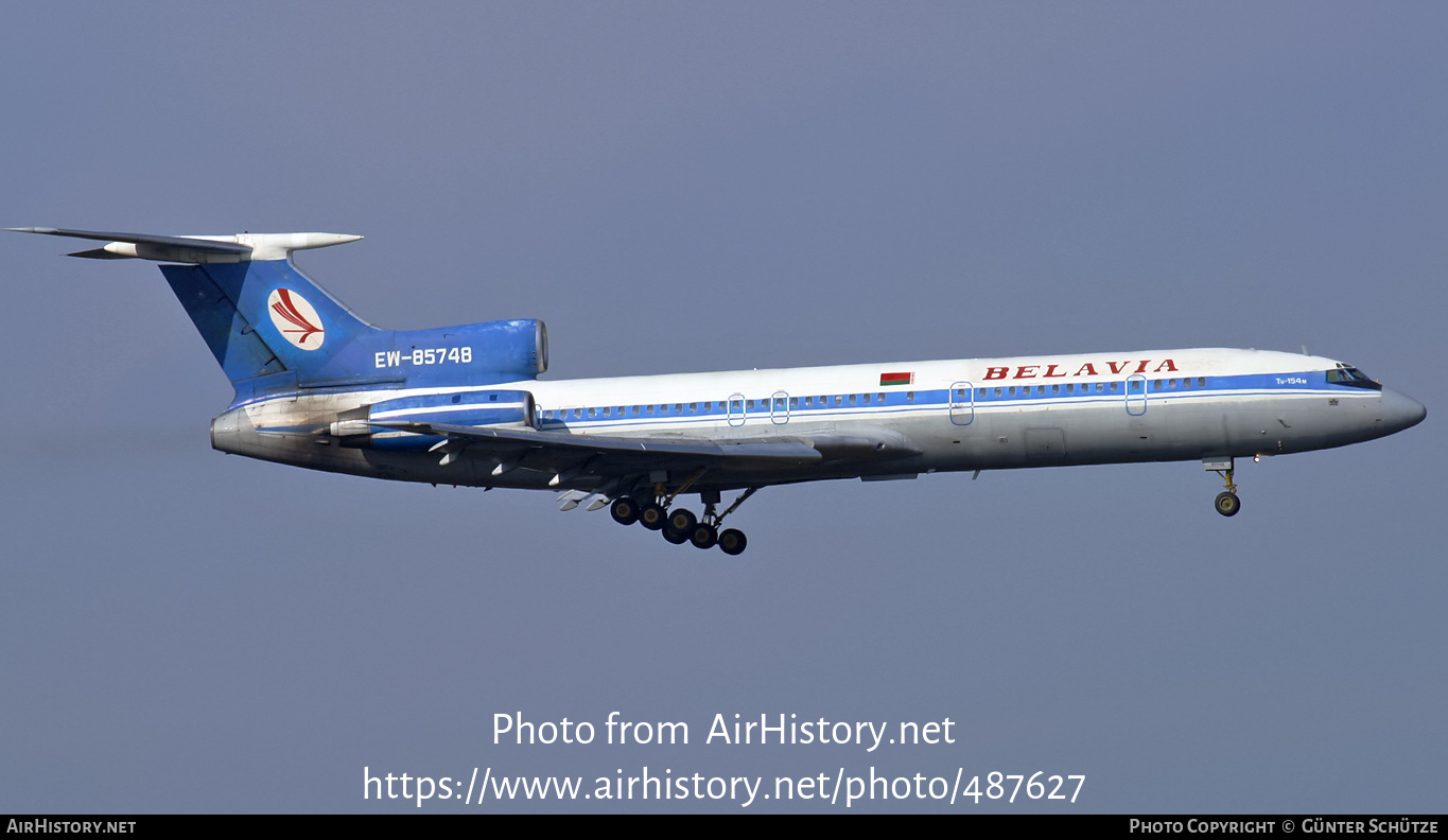 Aircraft Photo of EW-85748 | Tupolev Tu-154M | Belavia | AirHistory.net #487627