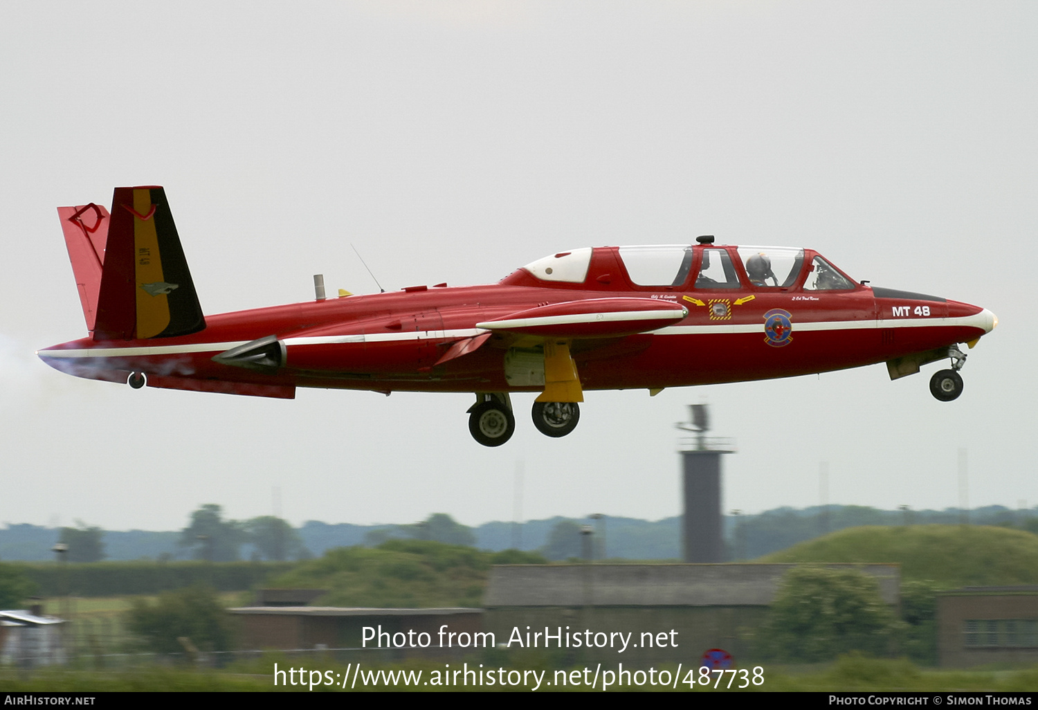 Aircraft Photo of MT48 | Fouga CM-170R Magister | Belgium - Air Force | AirHistory.net #487738