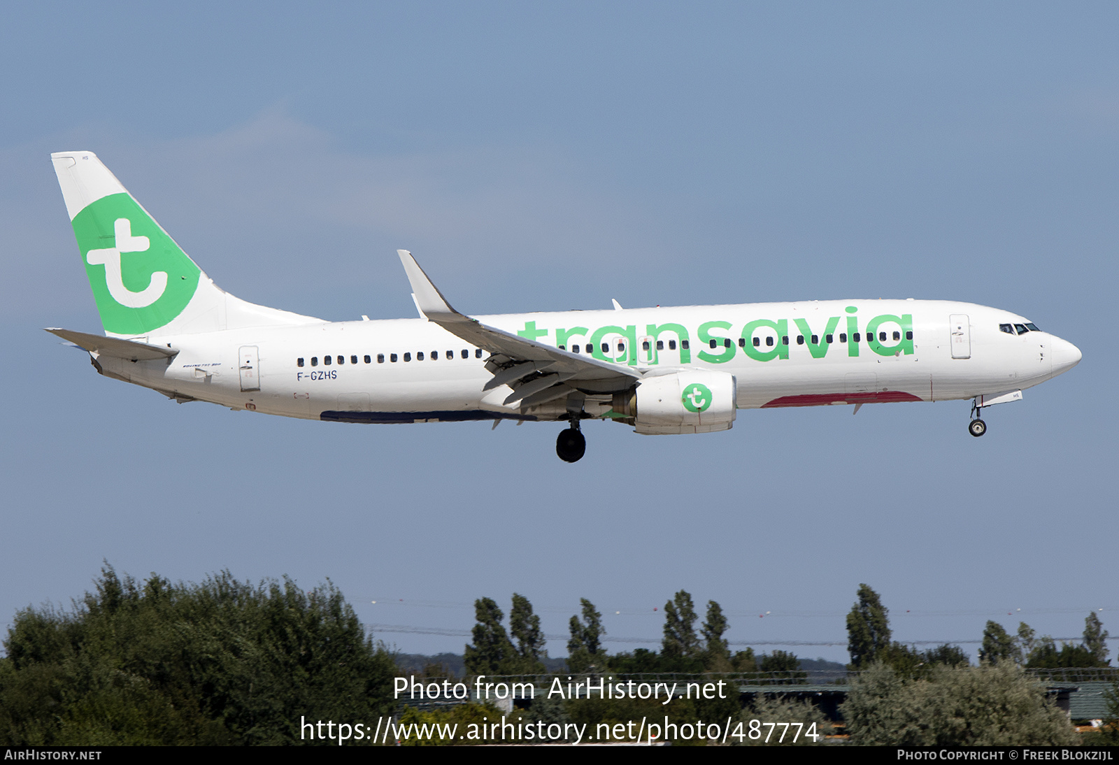 Aircraft Photo of F-GZHS | Boeing 737-8AL | Transavia | AirHistory.net #487774