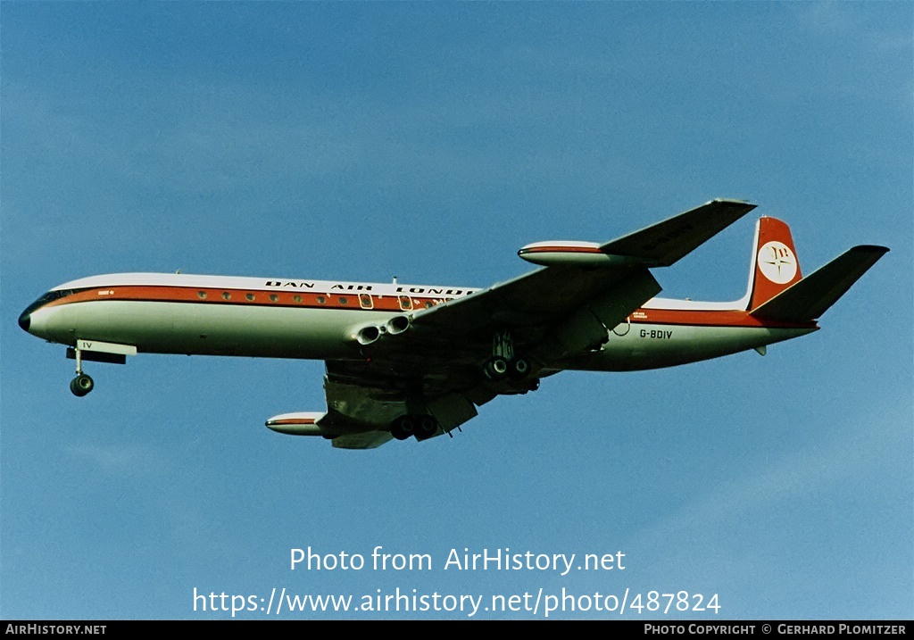 Aircraft Photo of G-BDIV | De Havilland D.H. 106 Comet 4C | Dan-Air London | AirHistory.net #487824