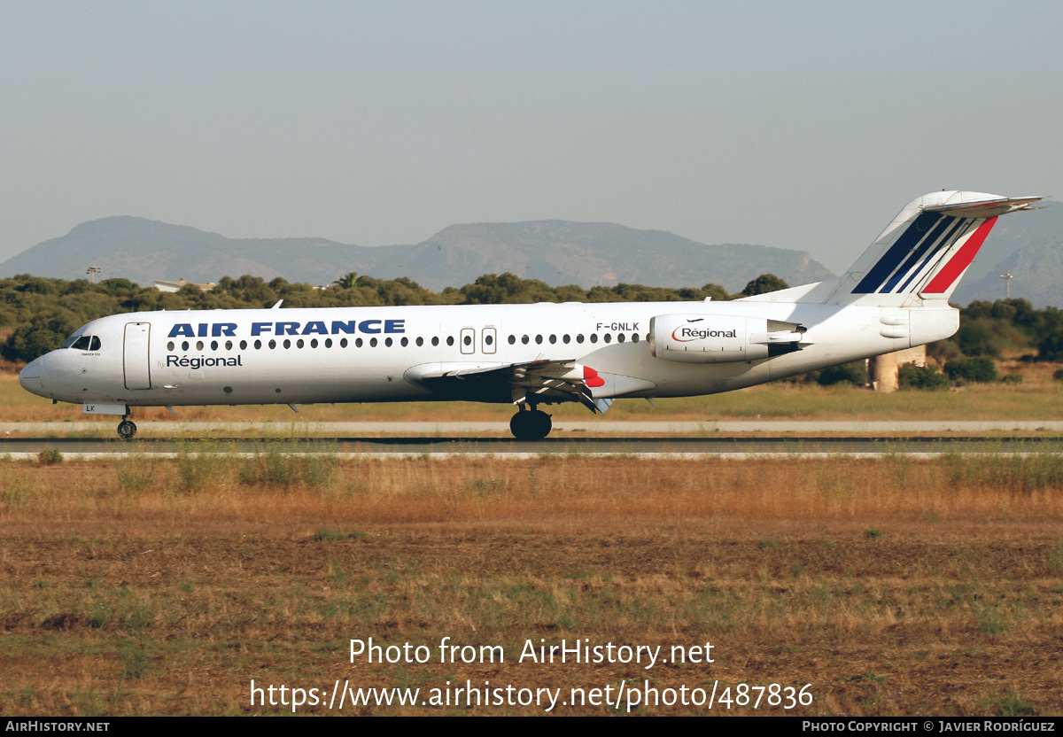 Aircraft Photo of F-GNLK | Fokker 100 (F28-0100) | Air France | AirHistory.net #487836