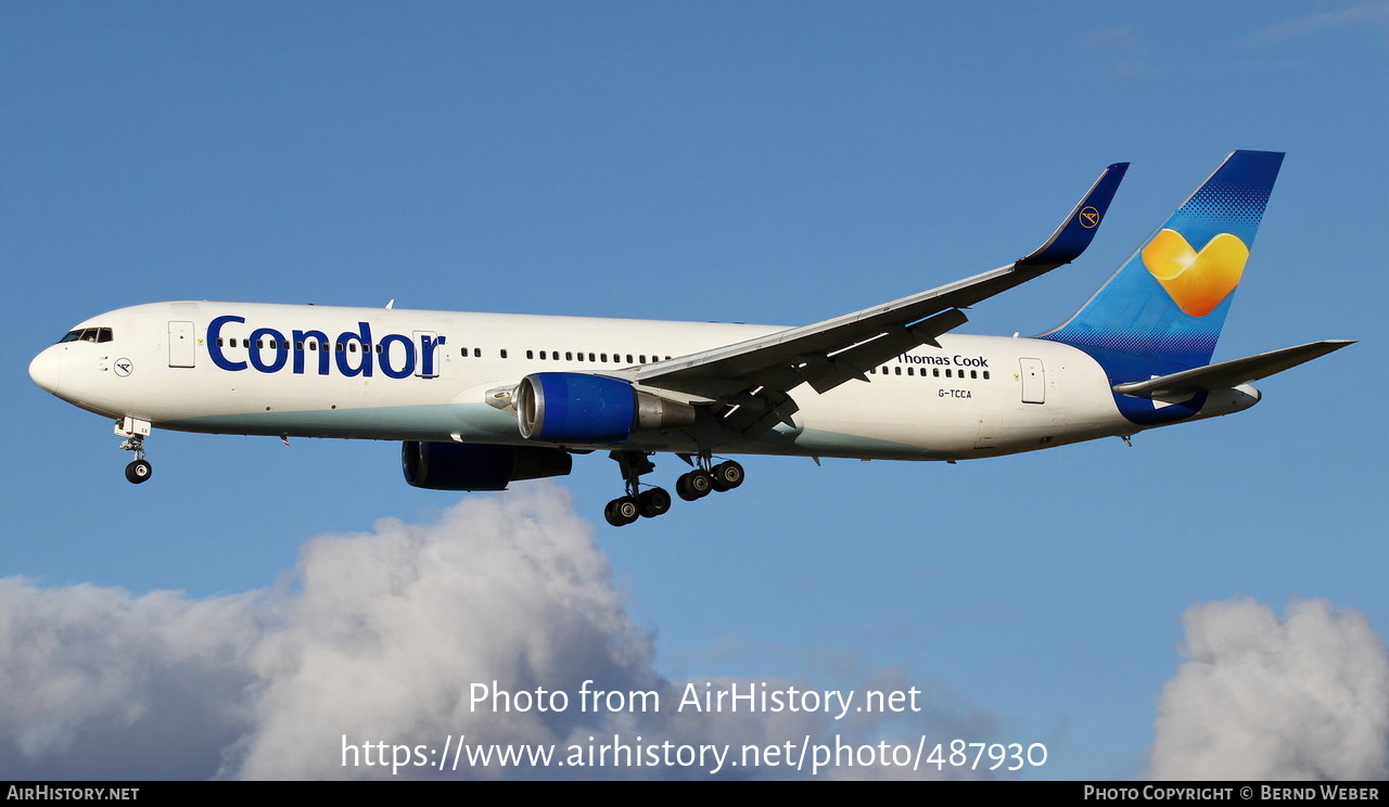 Aircraft Photo of G-TCCA | Boeing 767-31K/ER | Condor Flugdienst | AirHistory.net #487930