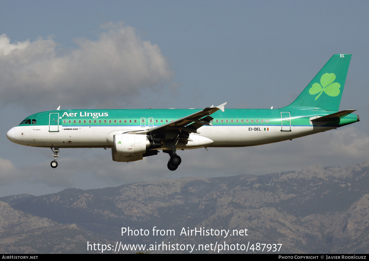 Aircraft Photo of EI-DEL | Airbus A320-214 | Aer Lingus | AirHistory.net #487937