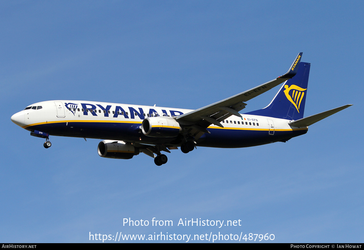 Aircraft Photo of EI-EFN | Boeing 737-8AS | Ryanair | AirHistory.net #487960