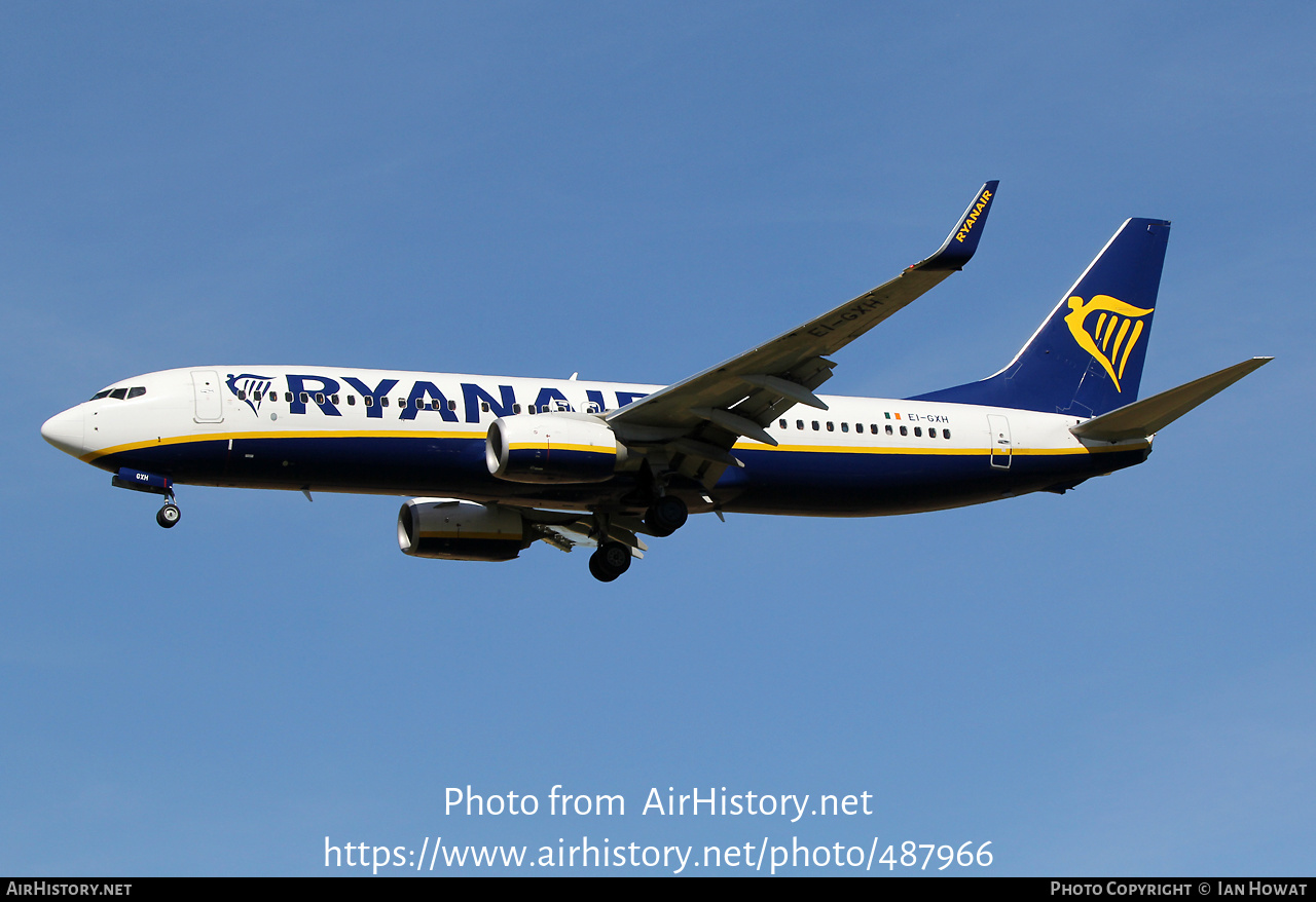 Aircraft Photo of EI-GXH | Boeing 737-800 | Ryanair | AirHistory.net #487966