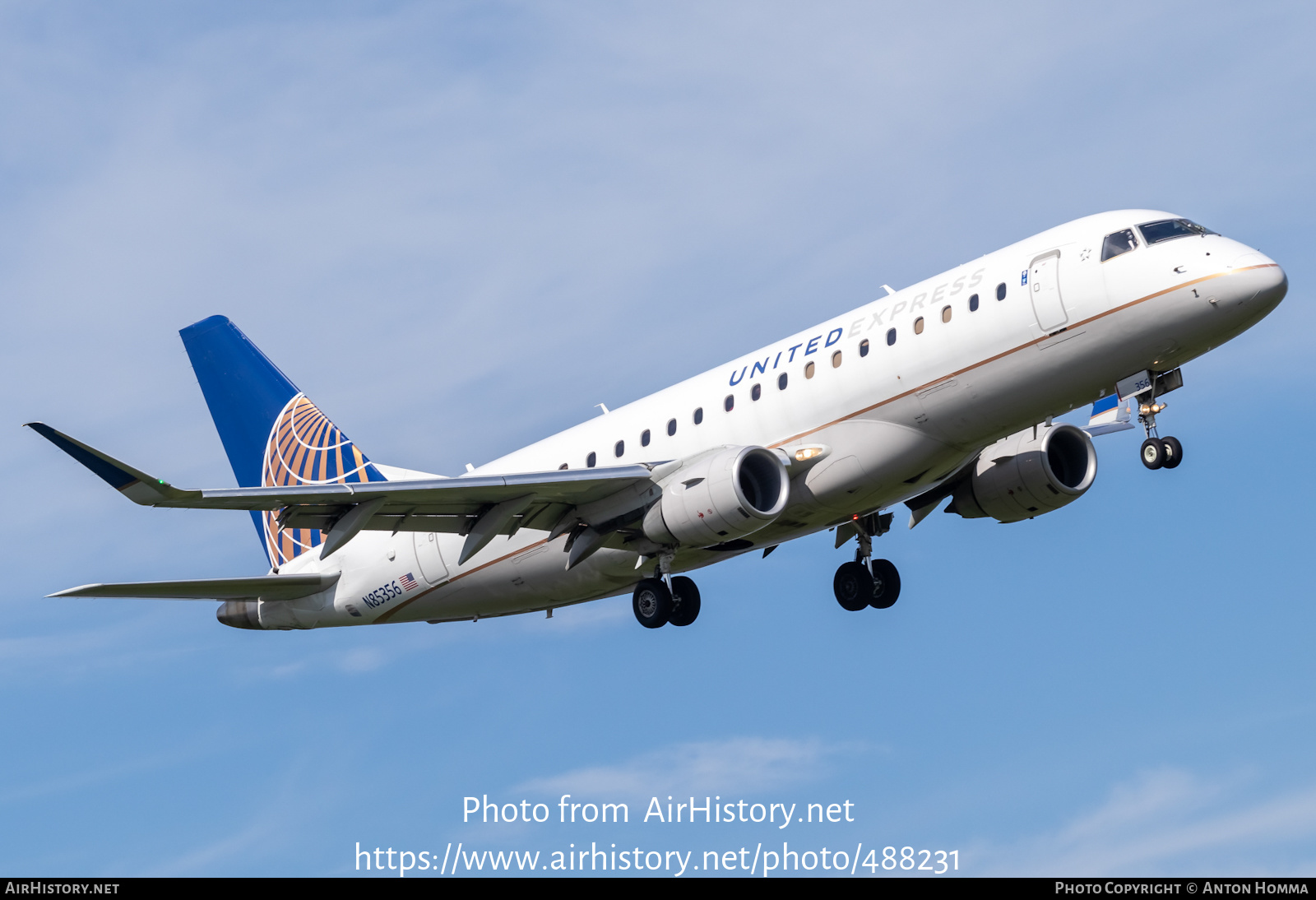 Aircraft Photo of N85356 | Embraer 175LR (ERJ-170-200LR) | United Express | AirHistory.net #488231