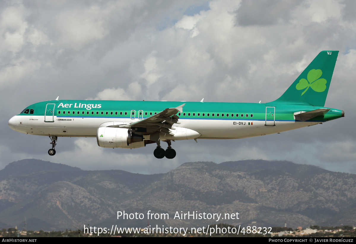 Aircraft Photo of EI-DVJ | Airbus A320-214 | Aer Lingus | AirHistory.net #488232