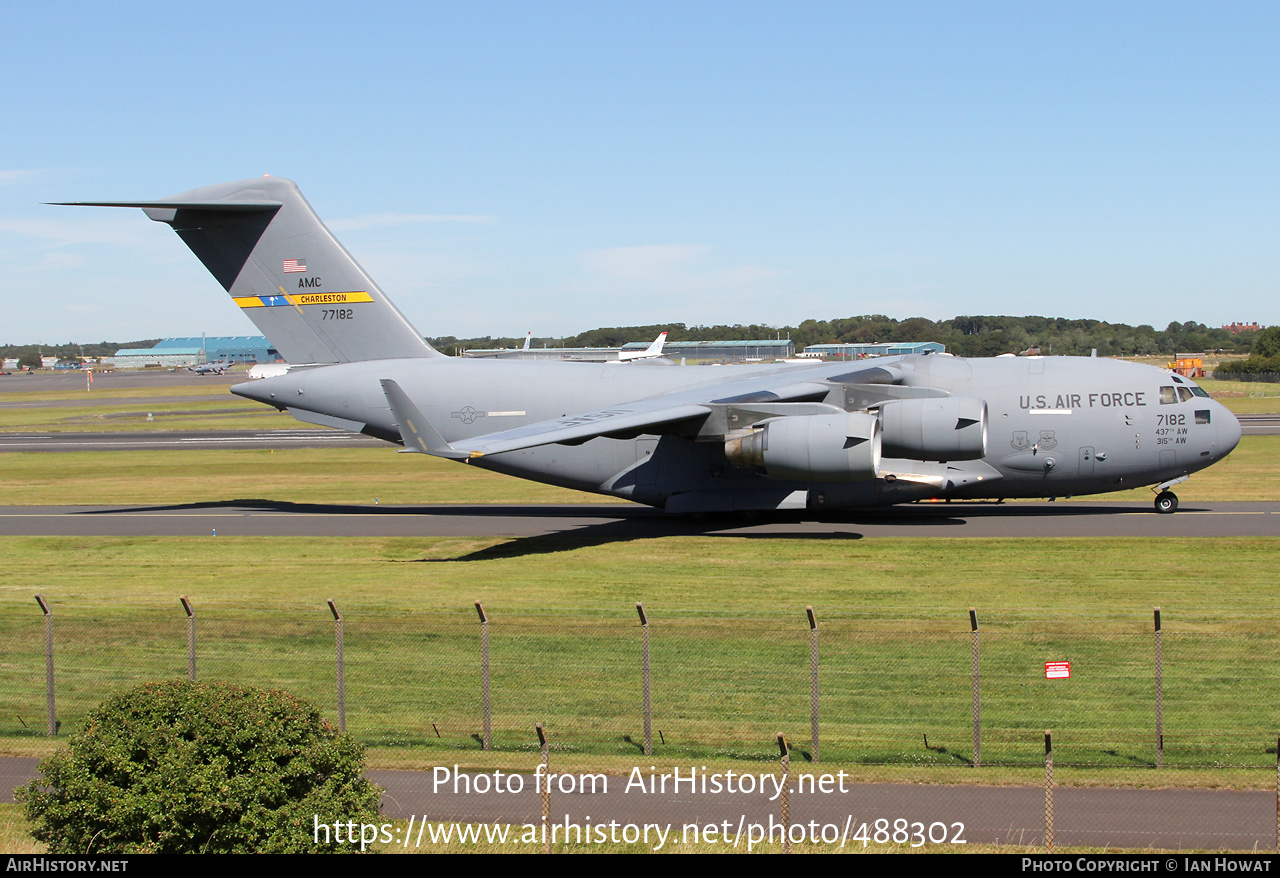 Aircraft Photo of 07-7182 / 77182 | Boeing C-17A Globemaster III | USA - Air Force | AirHistory.net #488302