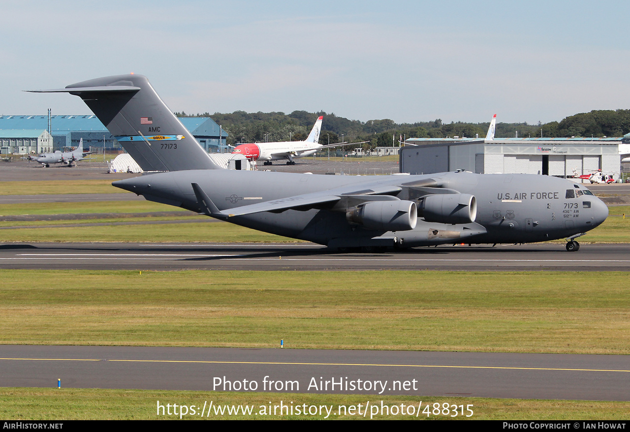 Aircraft Photo of 07-7173 / 77173 | Boeing C-17A Globemaster III | USA - Air Force | AirHistory.net #488315