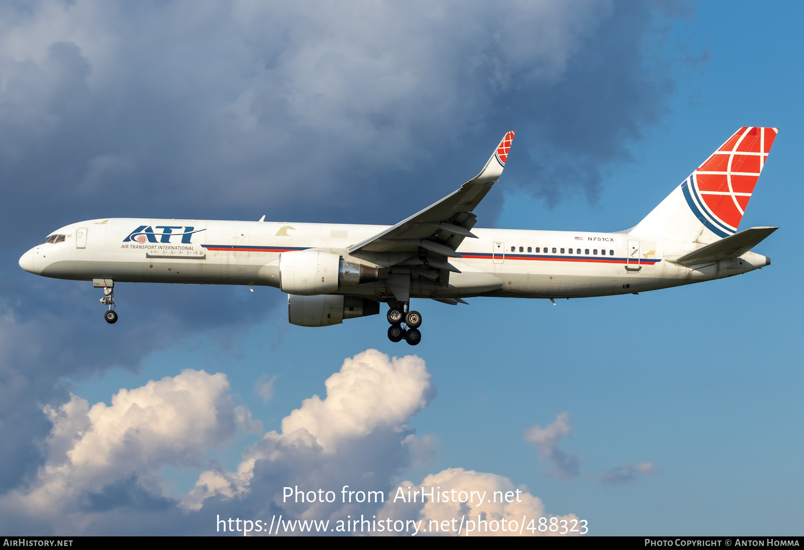 Aircraft Photo of N751CX | Boeing 757-2Q8(PCC) | ATI - Air Transport International | AirHistory.net #488323