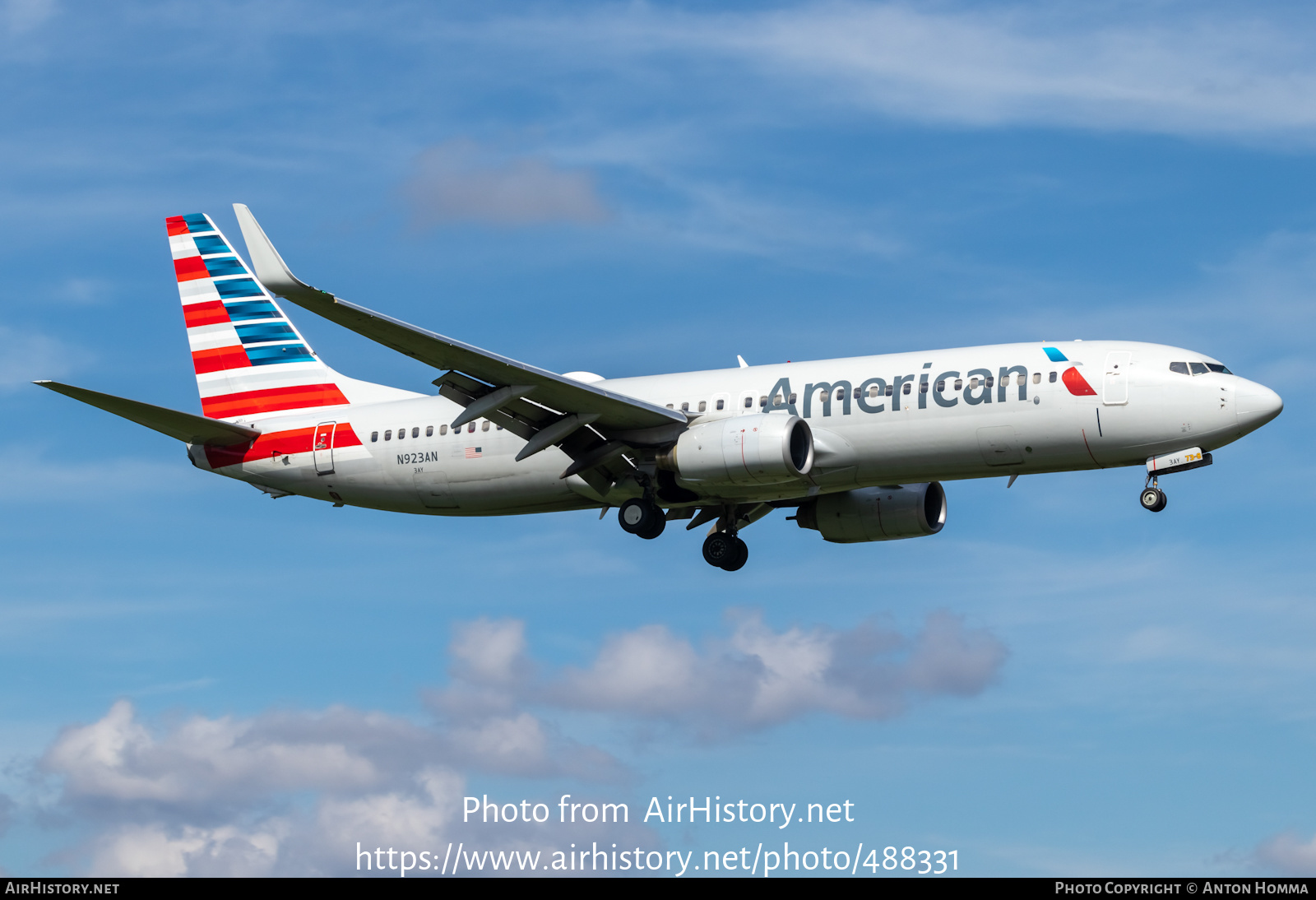 Aircraft Photo of N923AN | Boeing 737-823 | American Airlines | AirHistory.net #488331