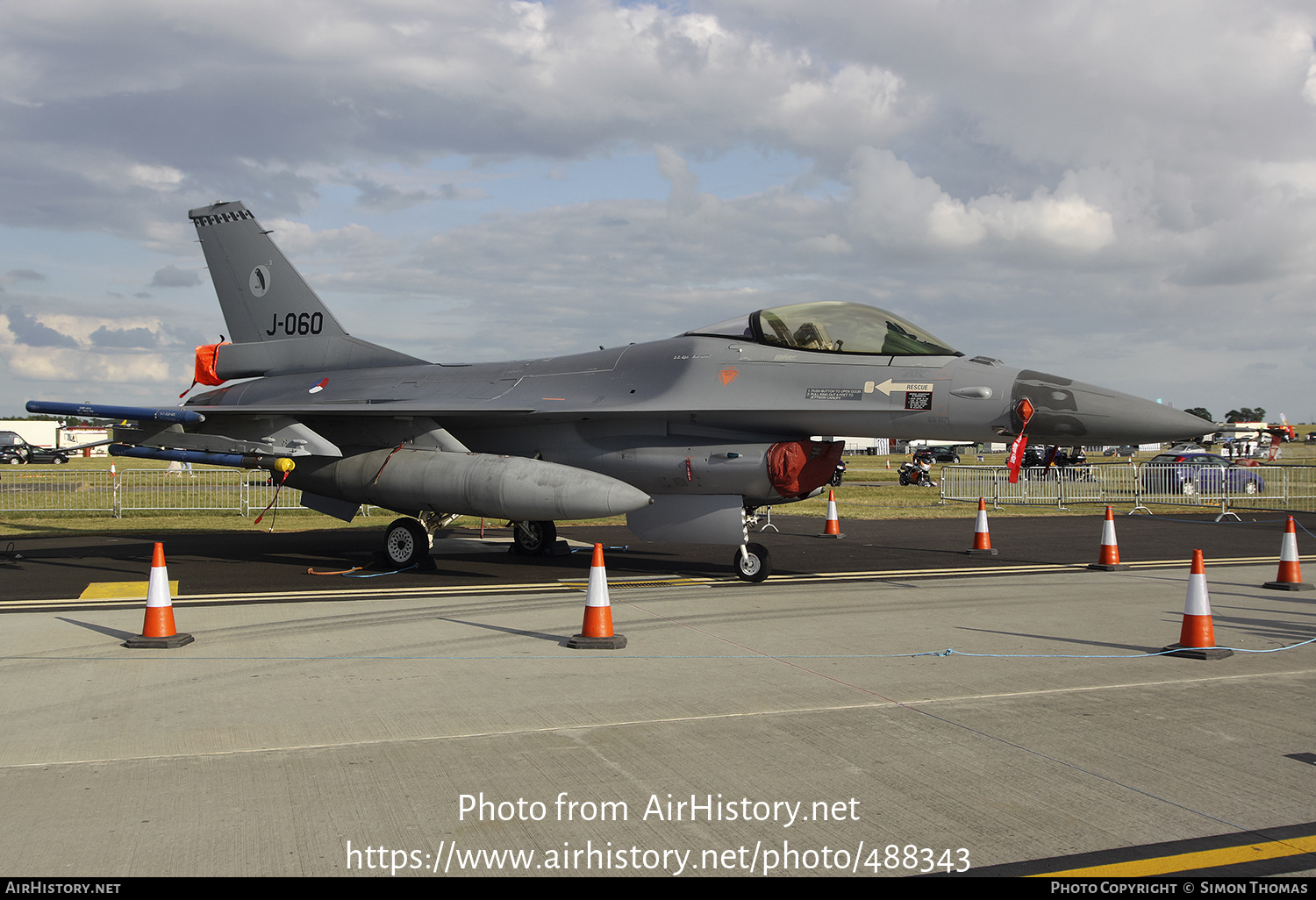 Aircraft Photo of J-060 | General Dynamics F-16AM Fighting Falcon | Netherlands - Air Force | AirHistory.net #488343