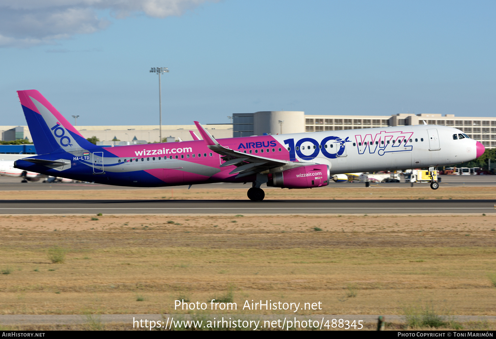 Aircraft Photo of HA-LTD | Airbus A321-231 | Wizz Air | AirHistory.net #488345