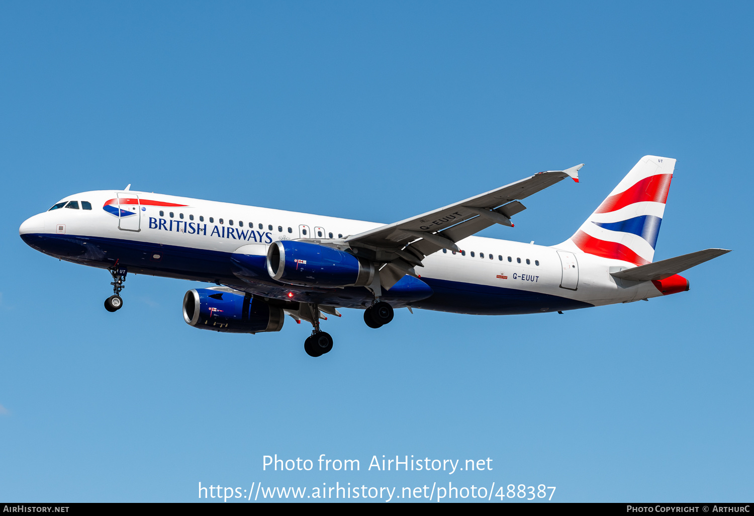 Aircraft Photo of G-EUUT | Airbus A320-232 | British Airways | AirHistory.net #488387