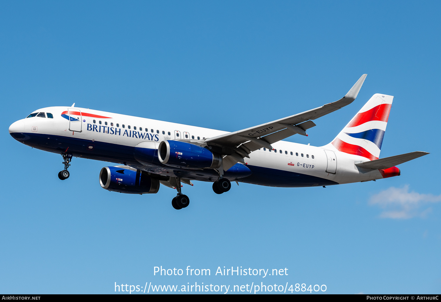 Aircraft Photo of G-EUYP | Airbus A320-232 | British Airways | AirHistory.net #488400