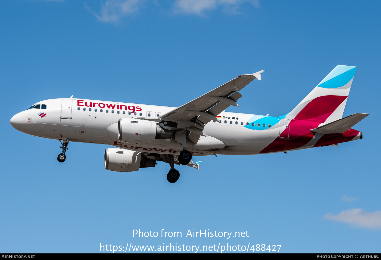 Aircraft Photo of D-ABGH | Airbus A319-111 | Eurowings | AirHistory.net #488427