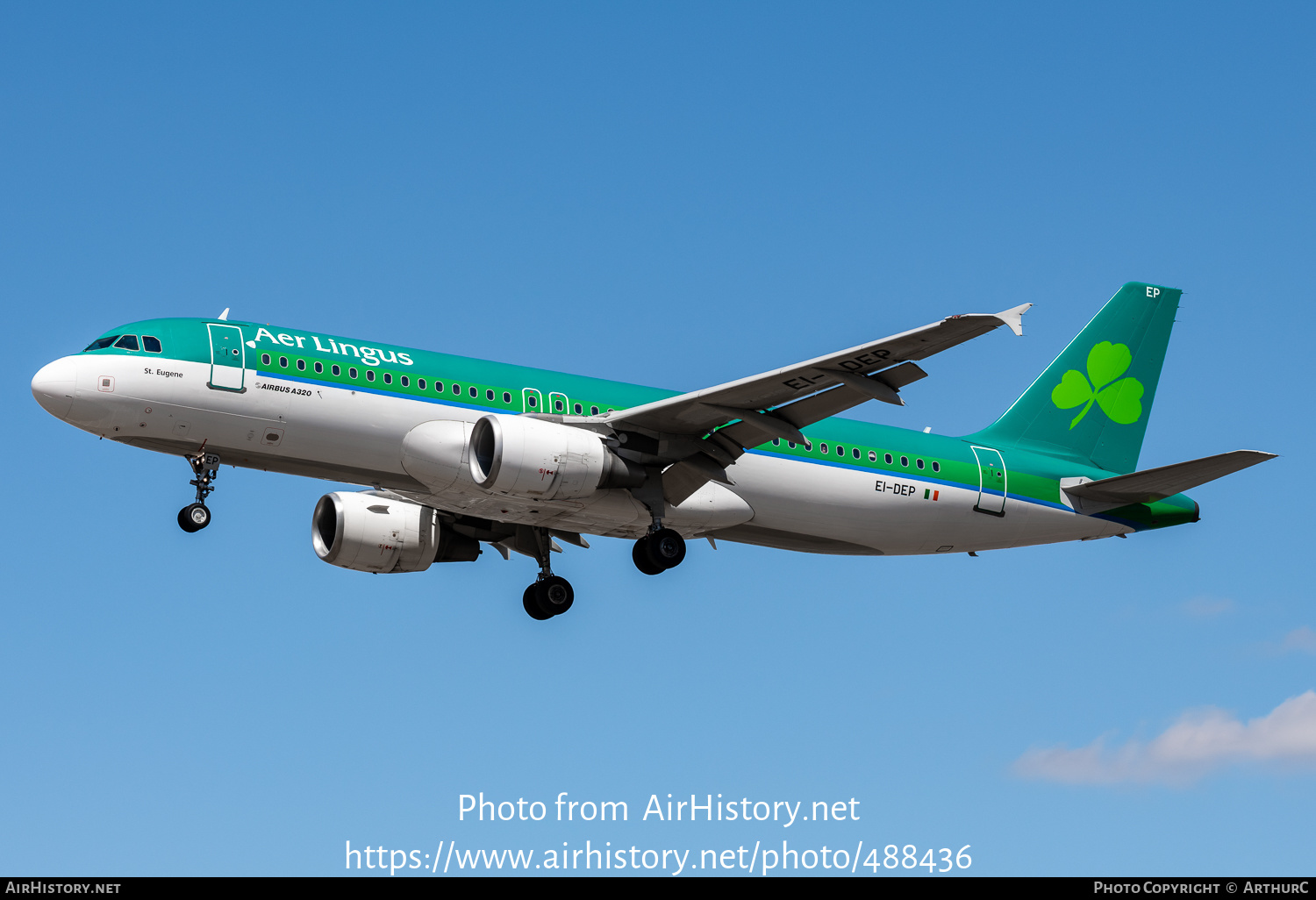 Aircraft Photo of EI-DEP | Airbus A320-214 | Aer Lingus | AirHistory.net #488436