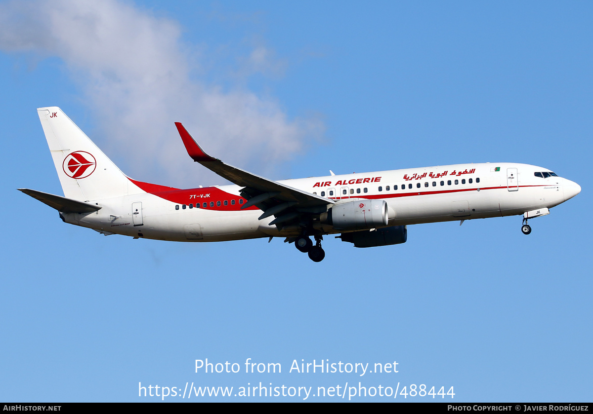 Aircraft Photo of 7T-VJK | Boeing 737-8D6 | Air Algérie | AirHistory.net #488444