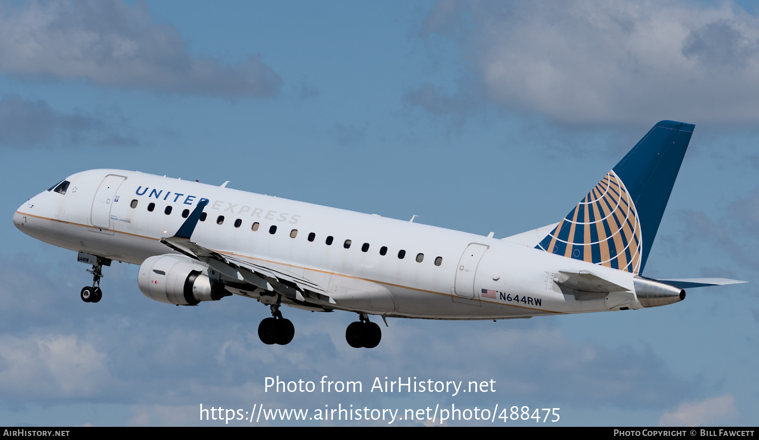 Aircraft Photo of N644RW | Embraer 170SU (ERJ-170-100SU) | United Express | AirHistory.net #488475