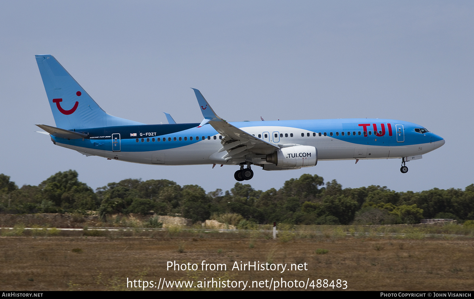 Aircraft Photo of G-FDZT | Boeing 737-8K5 | TUI | AirHistory.net #488483